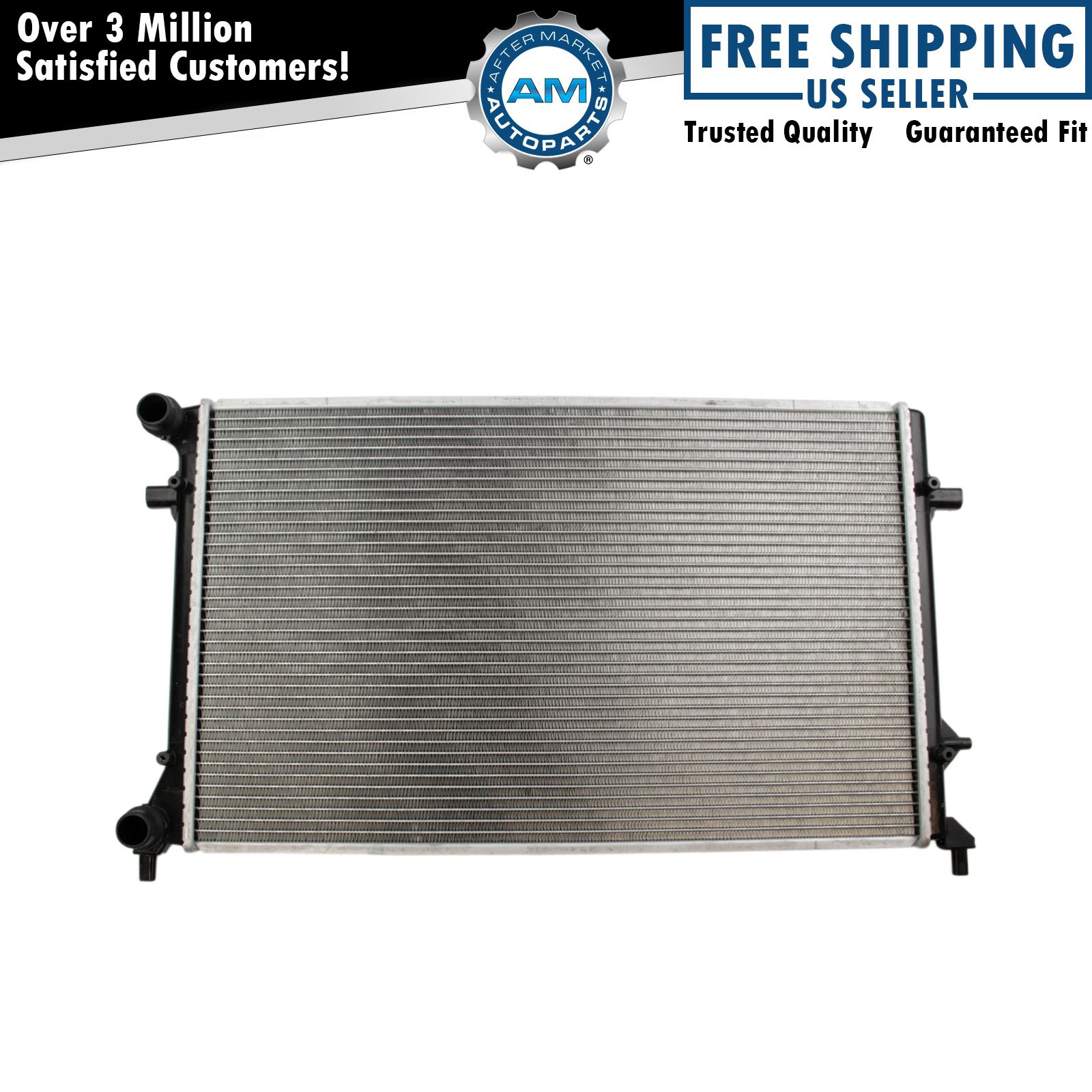 Radiator Assembly Aluminum Core Direct Fit for Volkswagen Rabbit Golf Jetta New