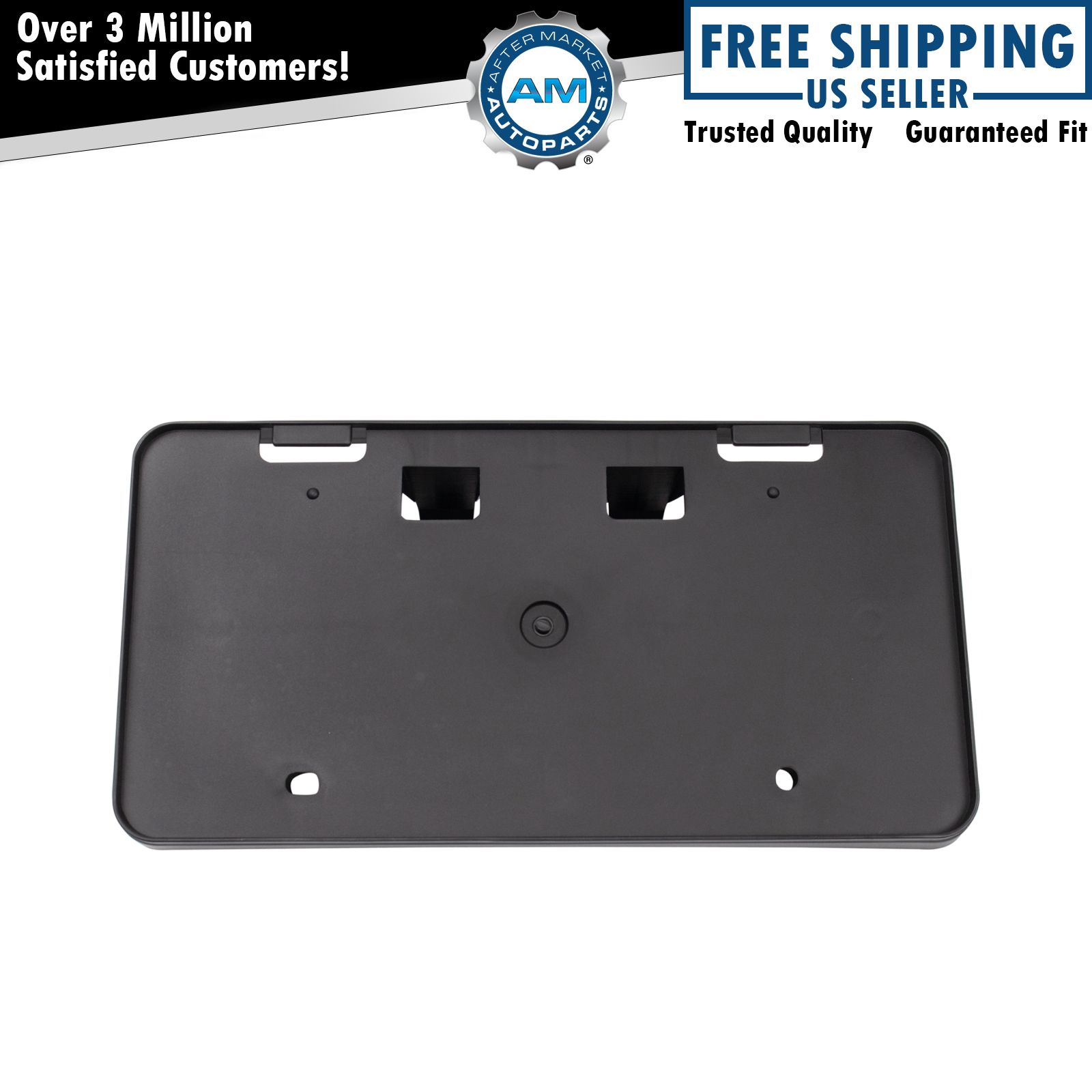 Front License Plate Bracket Black Fits 2012-2014 Toyota Camry