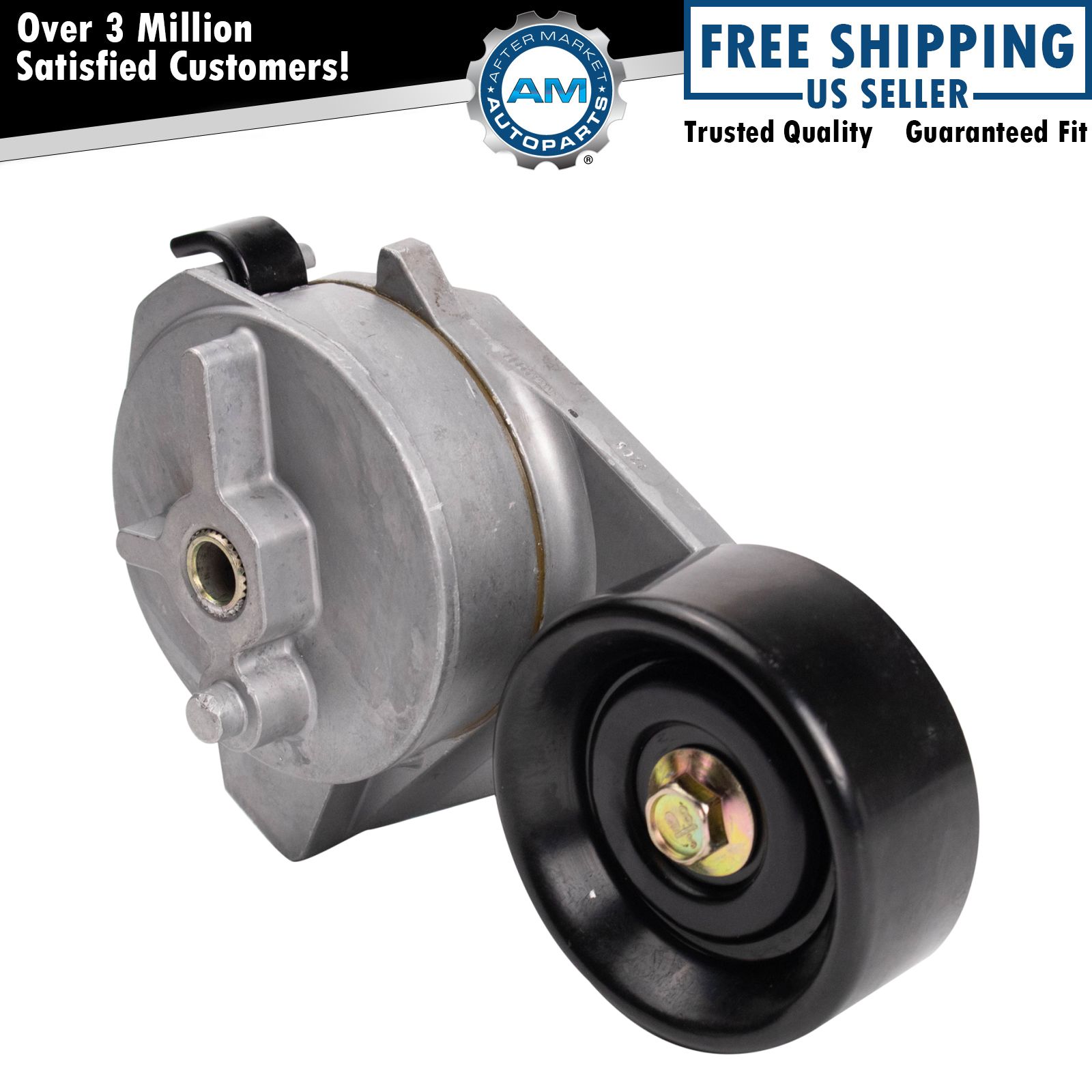 Serpentine Belt Tensioner with Pulley Wheel for Buick Cadillac Olds Pontiac