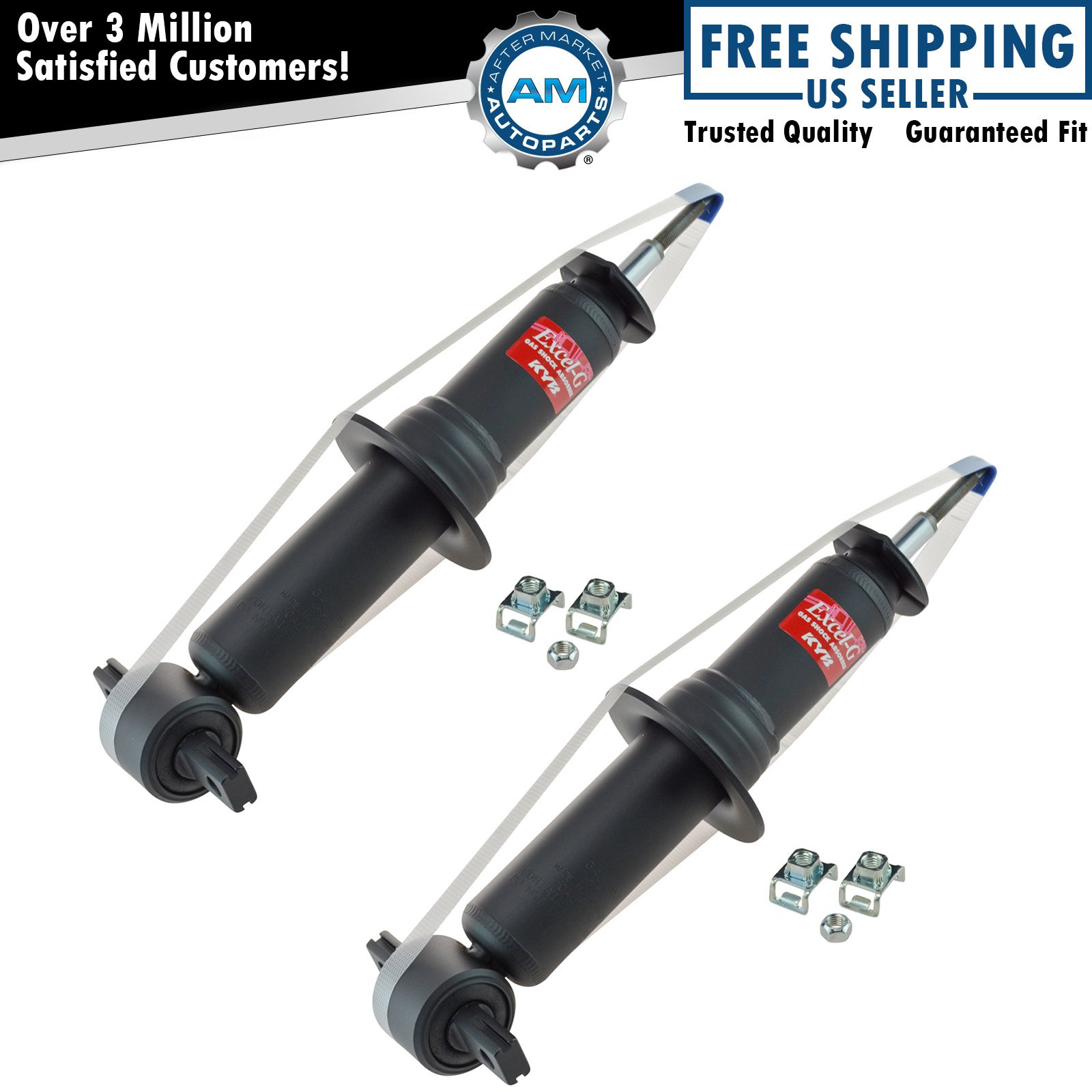 KYB Excel-G 341493 Front Shock Strut LH RH Pair for GMC Chevy Cadillac SUV Truck