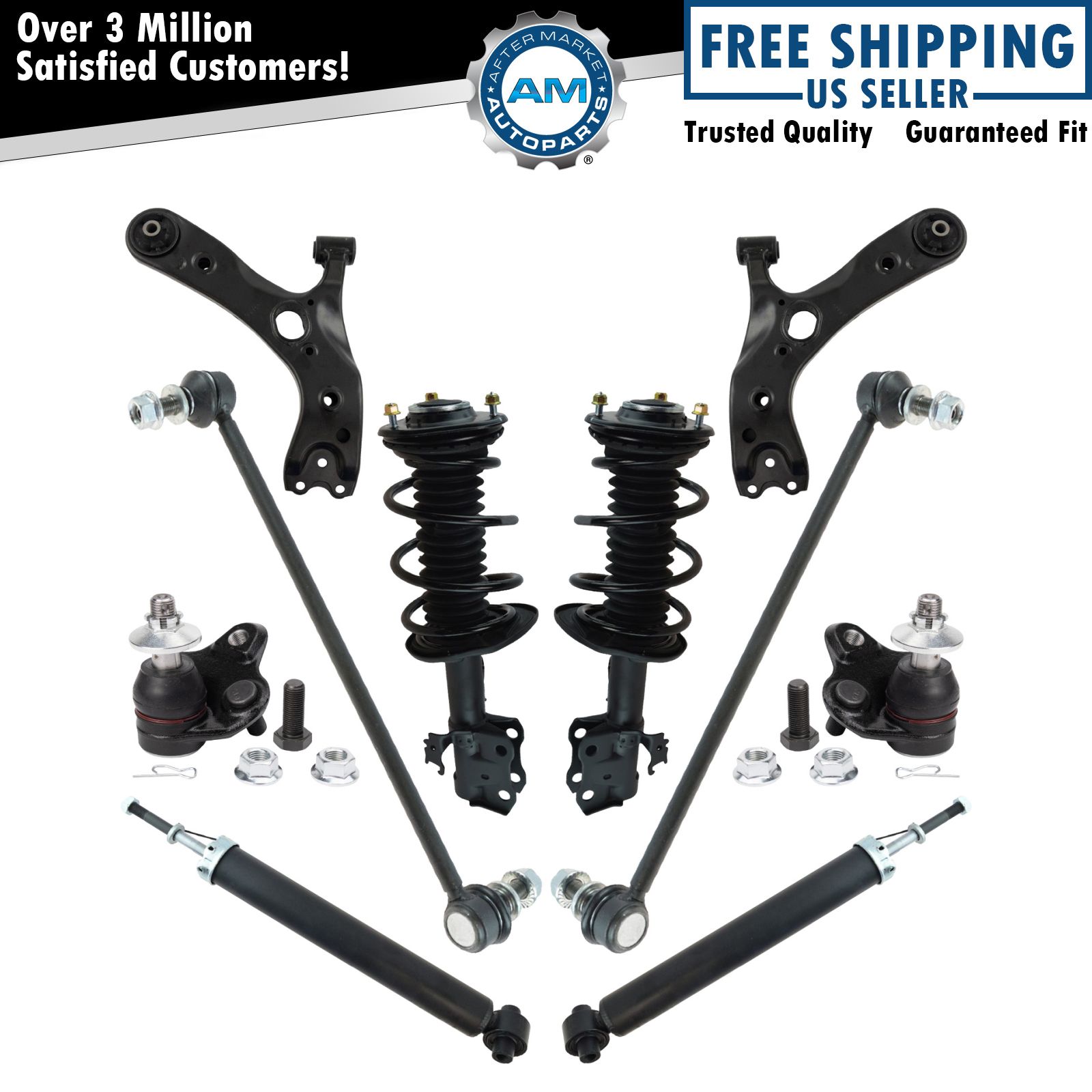 Suspension Kit Fits 2010-2015 Toyota Prius 2013-2015 Prius Plug-In