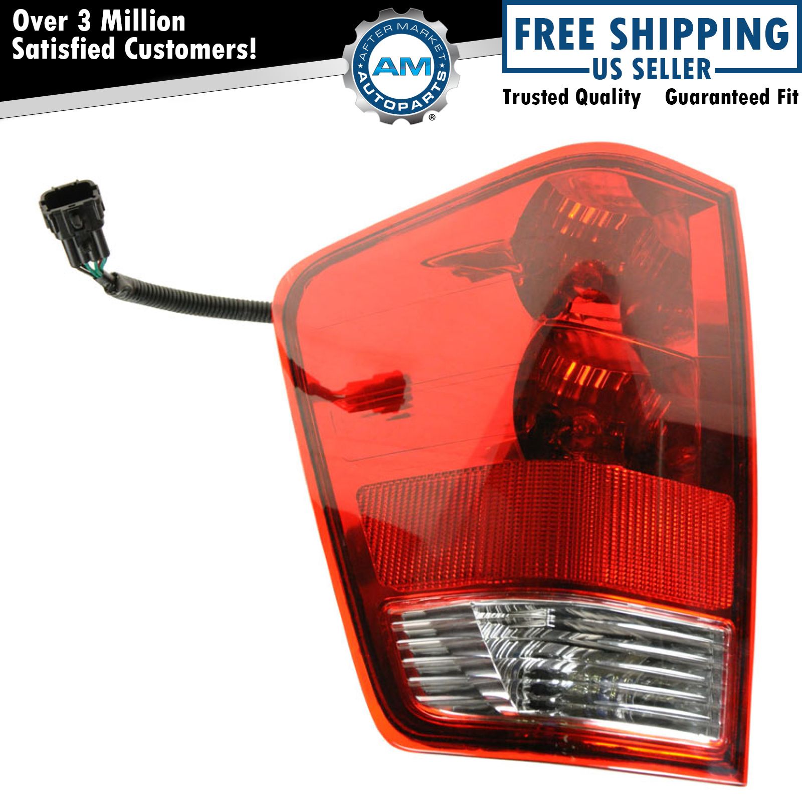 Left Rear Tail Light Assembly Drivers Side Fits 2004-2015 Nissan Titan