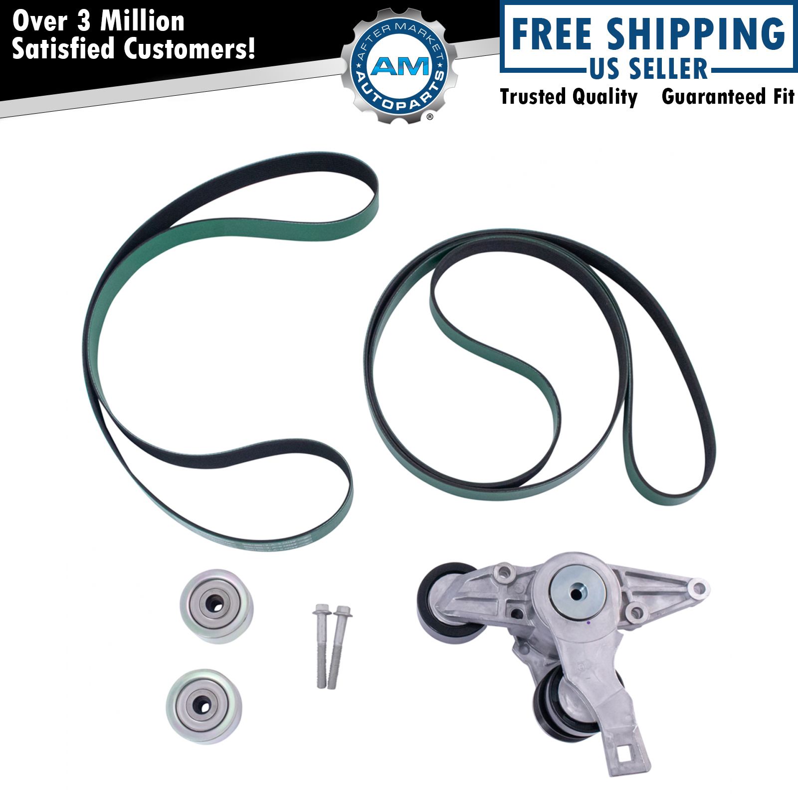 Gates Serpentine Accessory Belt Drive Component Kit for Ford Mercury 4.6L New