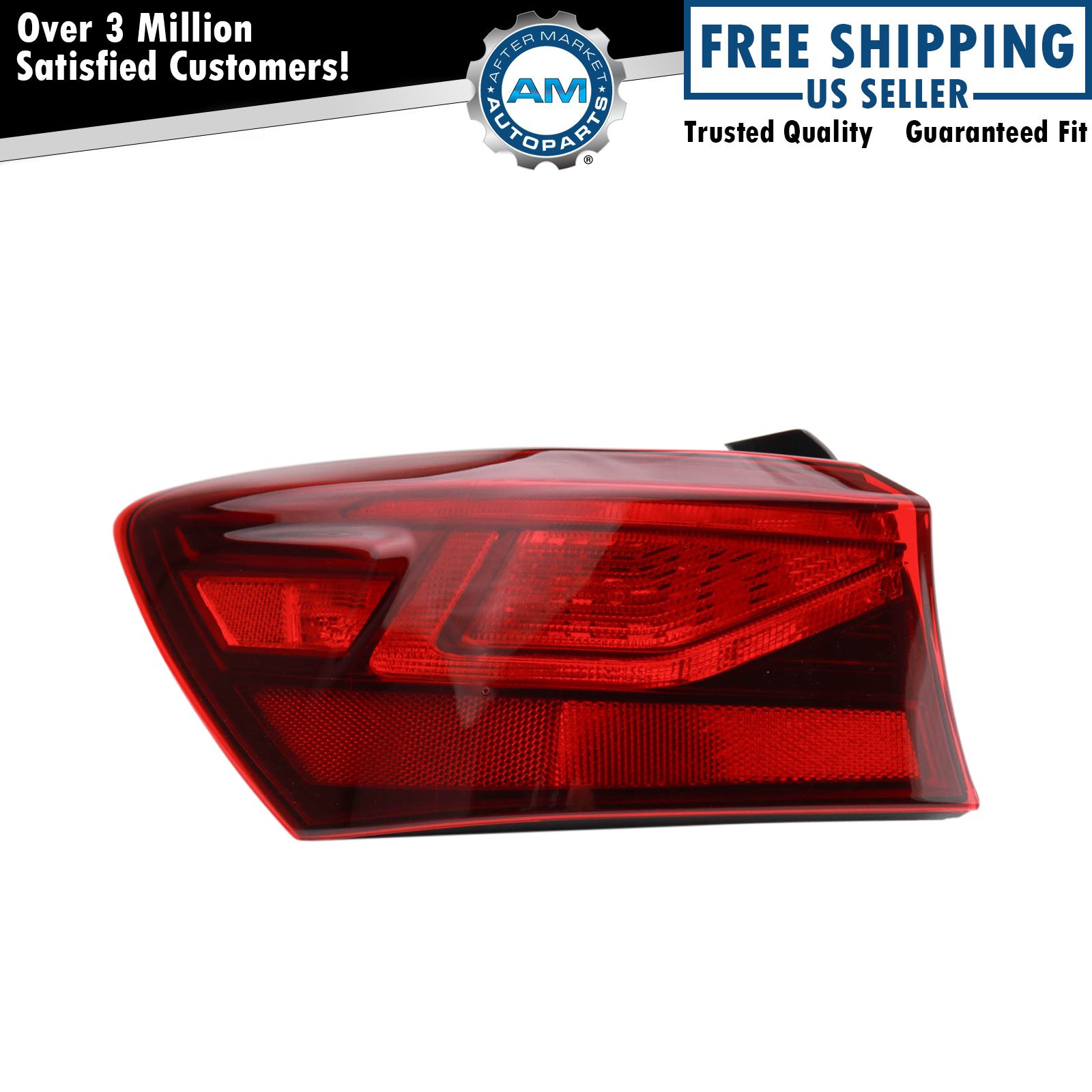 Left Outer Tail Light Assembly Halogen For 2019-2022 Kia Forte KI2804156