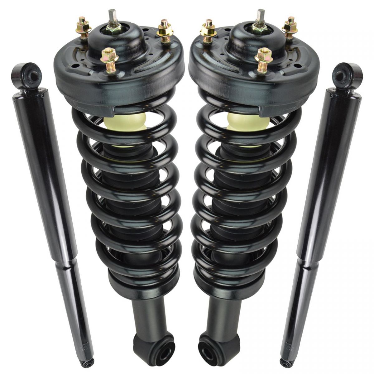 Front Rear Loaded Complete Strut Spring Assembly Shock Absorber Kit Set