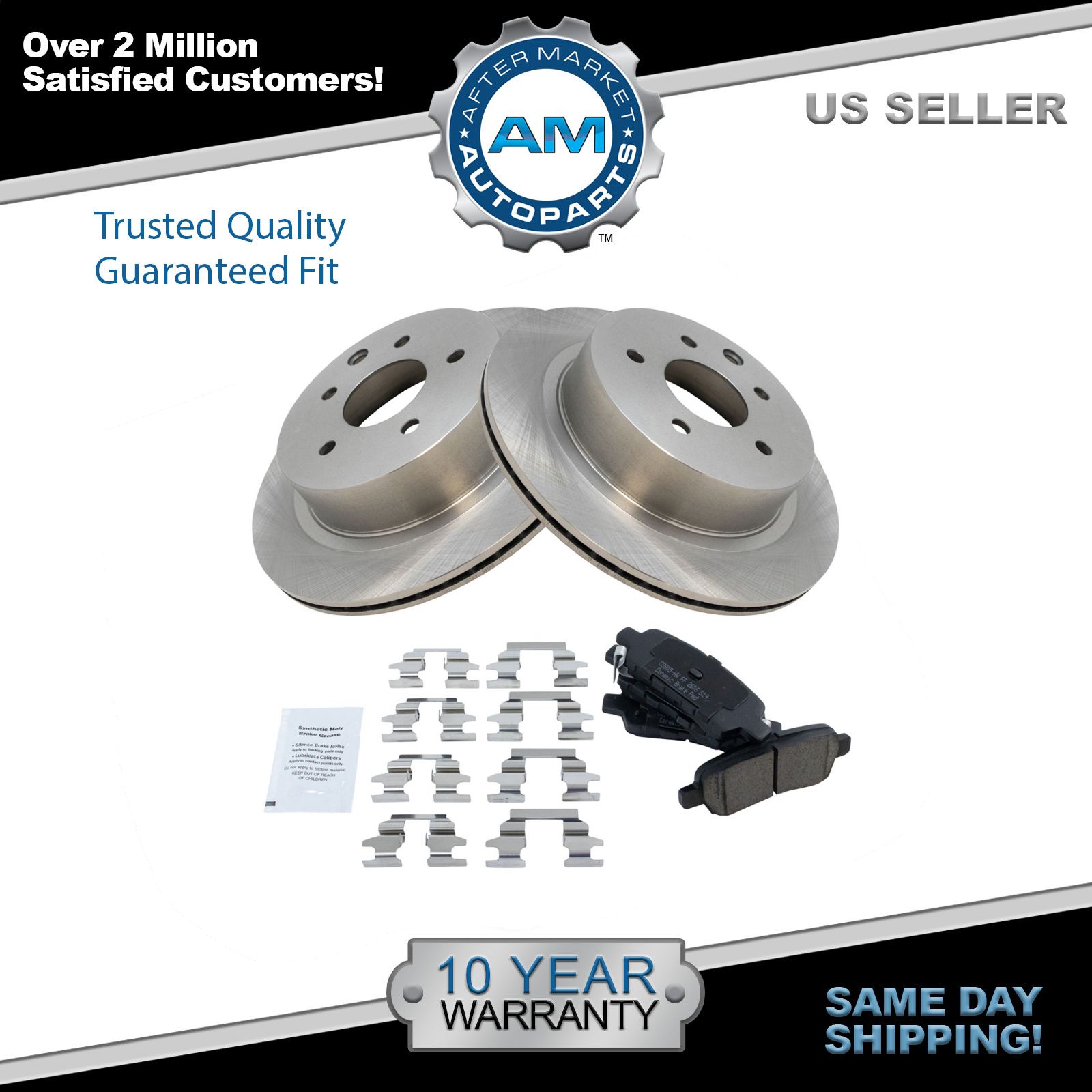 Nakamoto Front Posi Ceramic Disc Brake Pads Set Kit For Infiniti Nissan New
