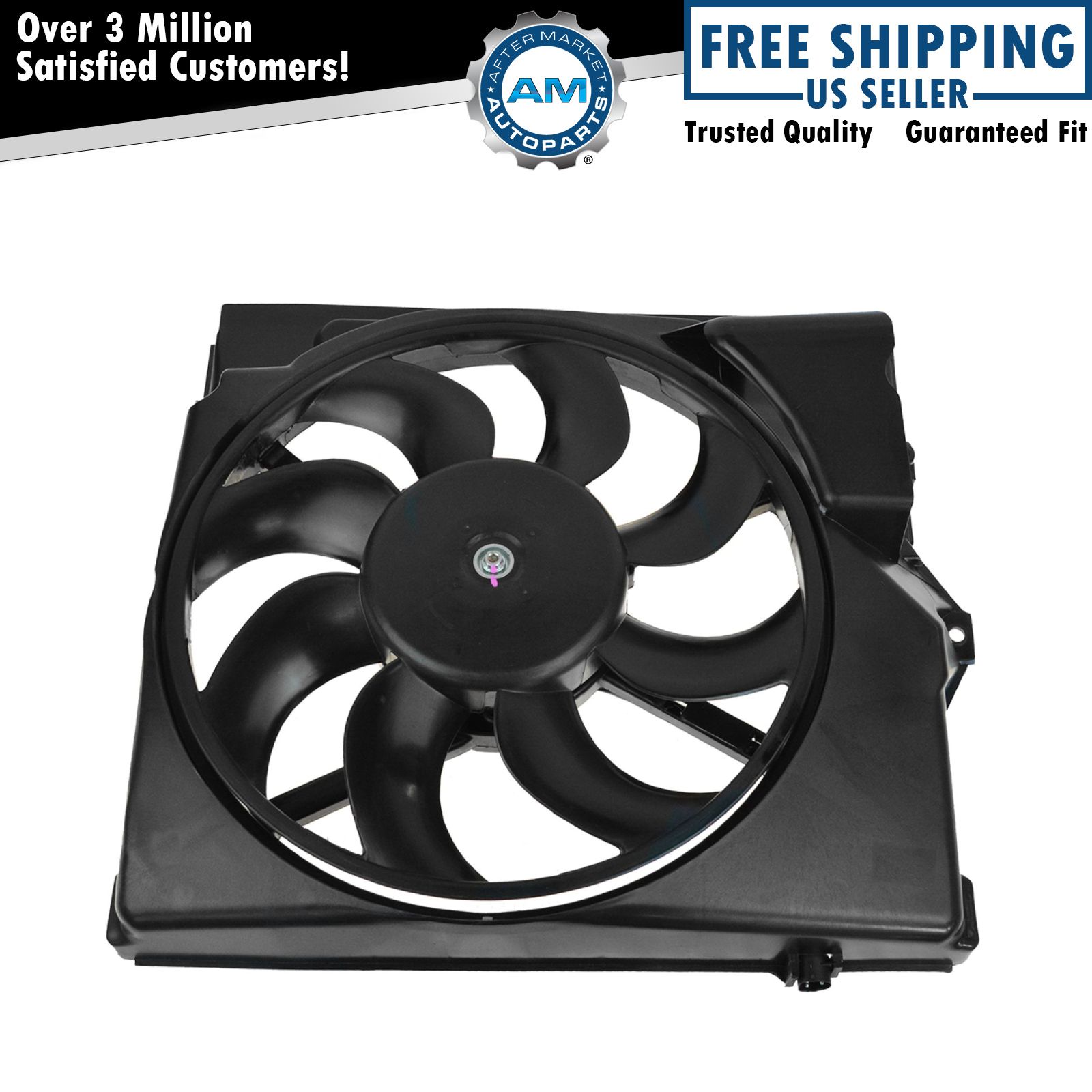 A/C Condenser Cooling Suction Fan w/ Shroud 8 Blade for BMW E36 3 Series