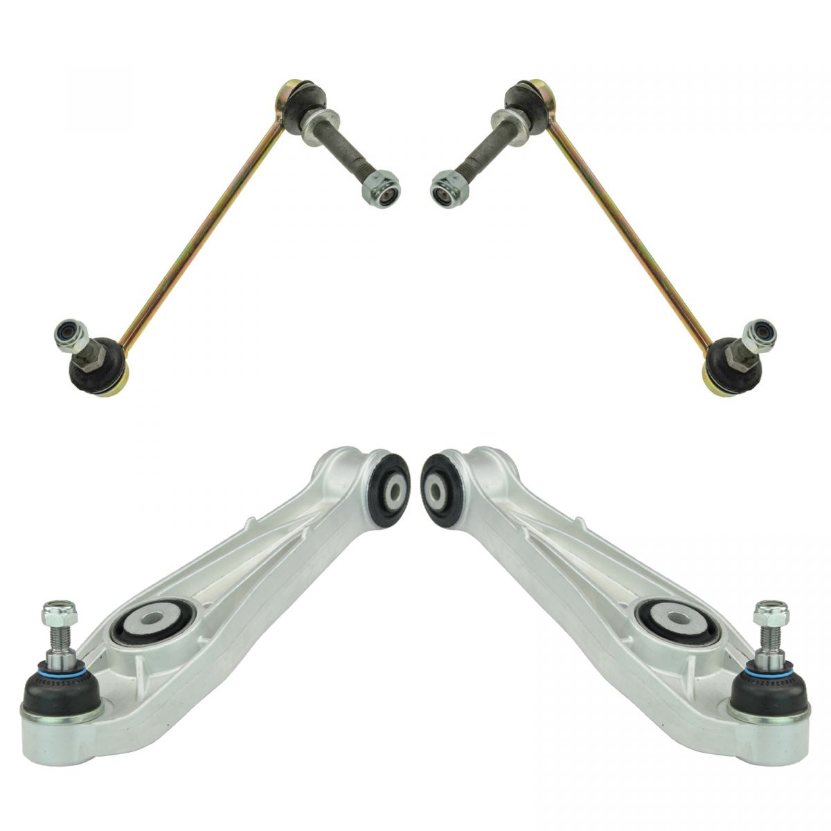 TRQ Steering /& Suspension Kit Control Arms Ball Joints Tie Rods Sway Links 6pc
