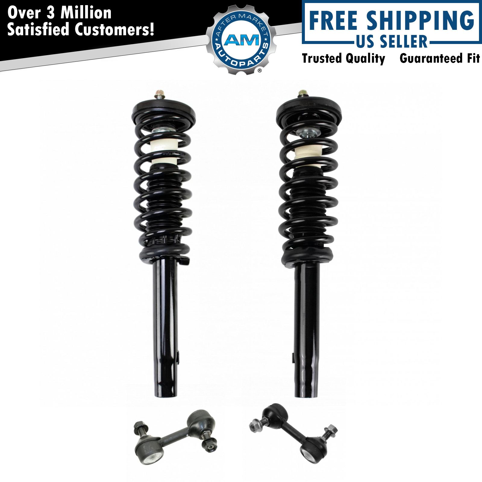 4pc Strut Assembly & Sway Bar End Link Kit LH RH Set for 04-08 Acura TSX