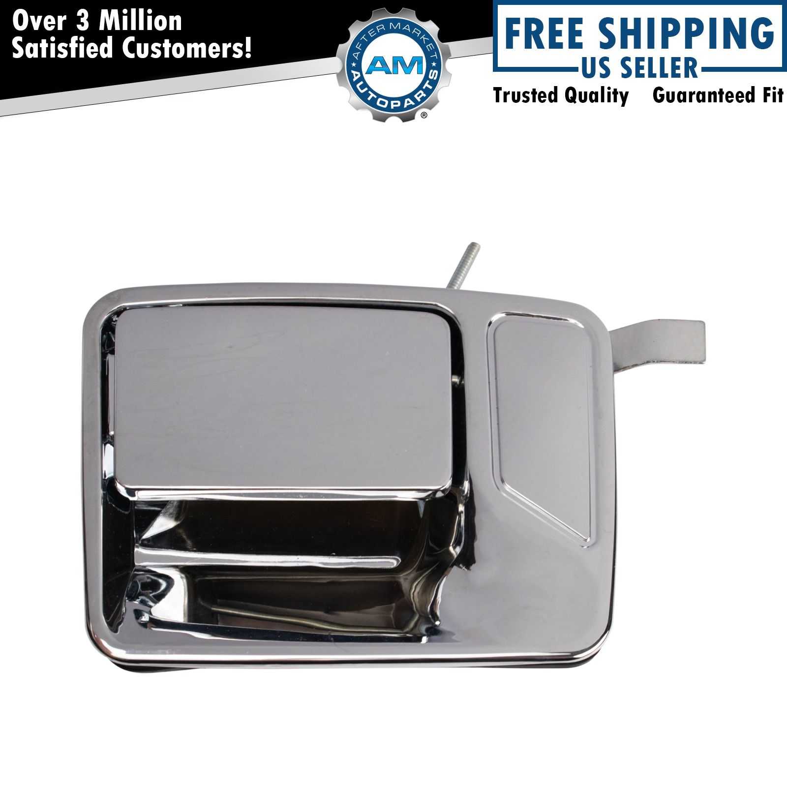 Rear Metal Exterior Door Handle Chrome Driver Side for Ford Super Duty Truck