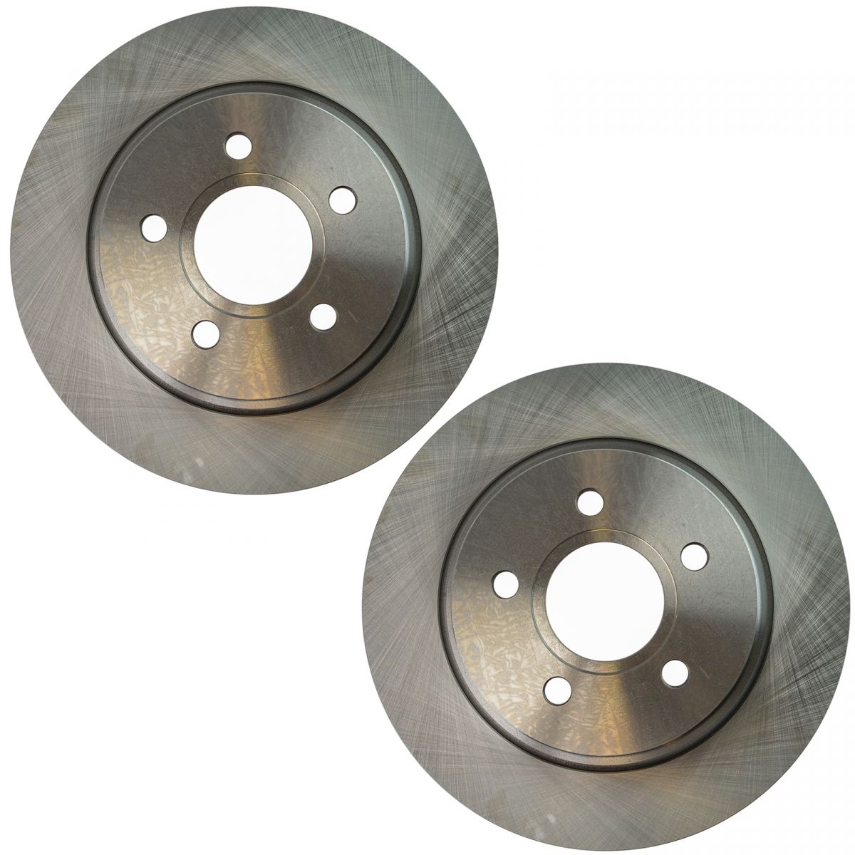 Rear Driver /& Passenger Side Disc Brake Rotor Pair for Volvo S40 C70 V50 C30