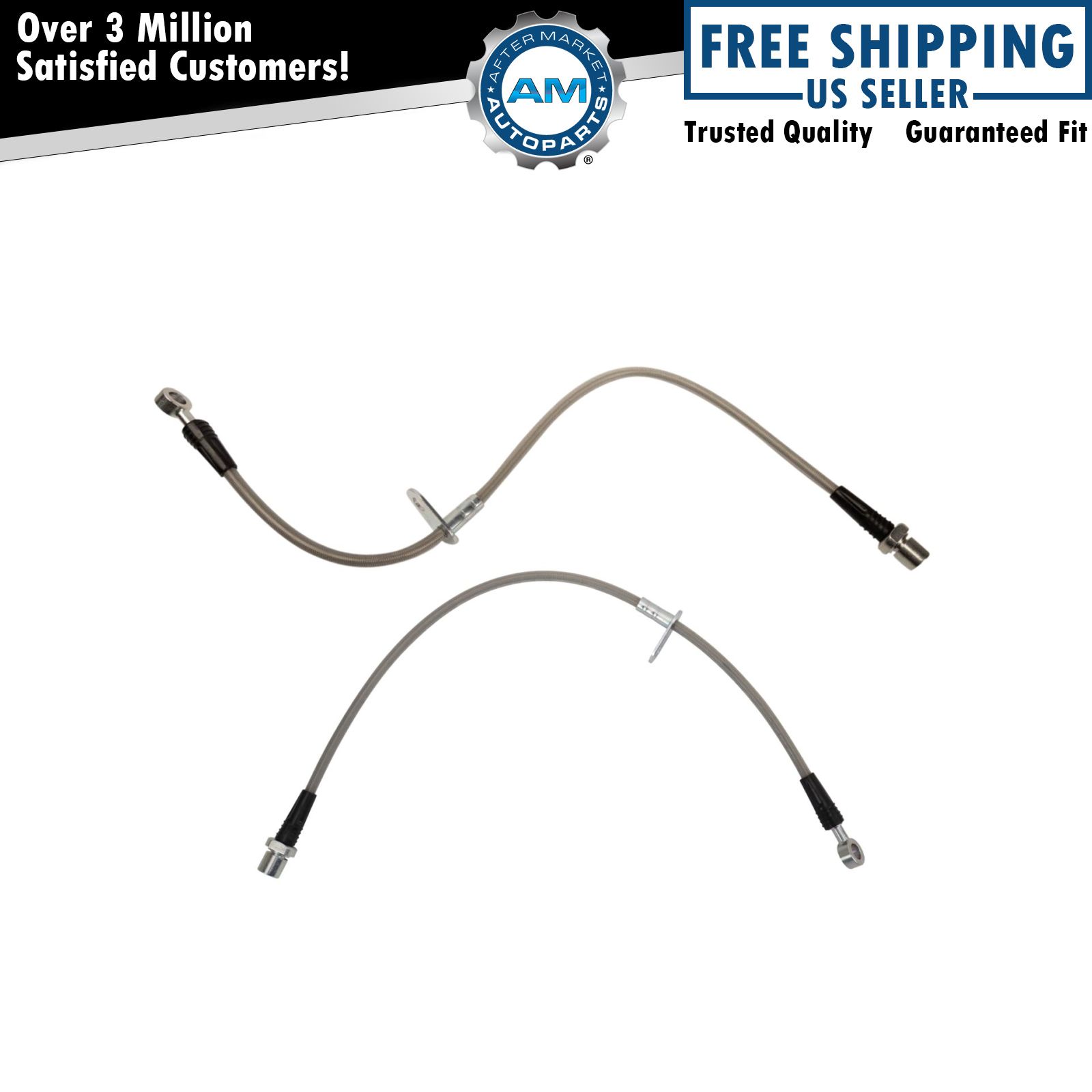 Front Brake Hose For 03-06 Subaru Baja 03-08 Forester 99-01 Legacy 00-09 Outback