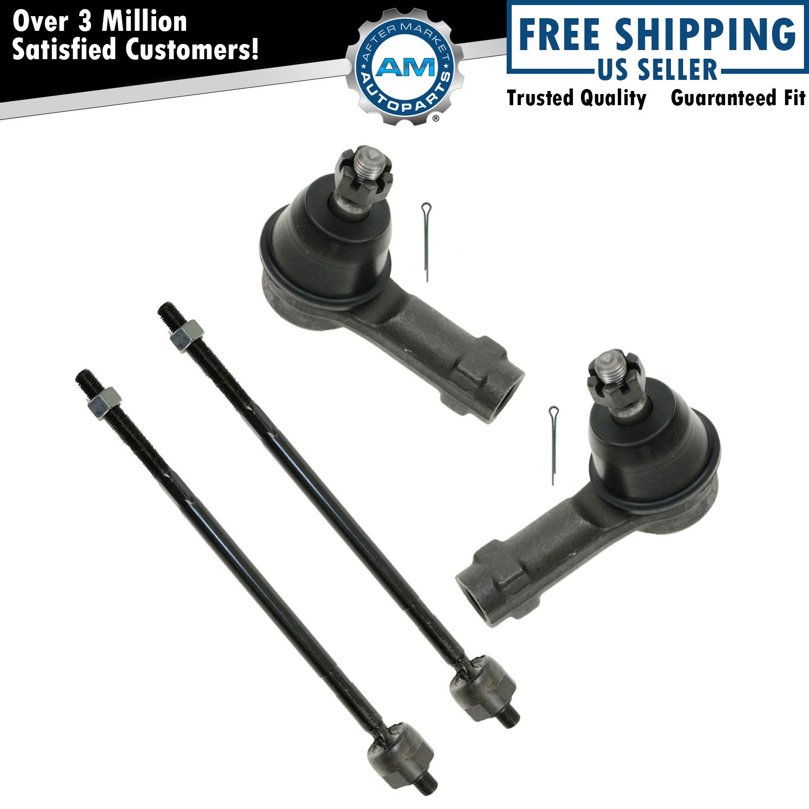 Inner and Outer Tie Rod Set For 2006-2007 Ford Focus