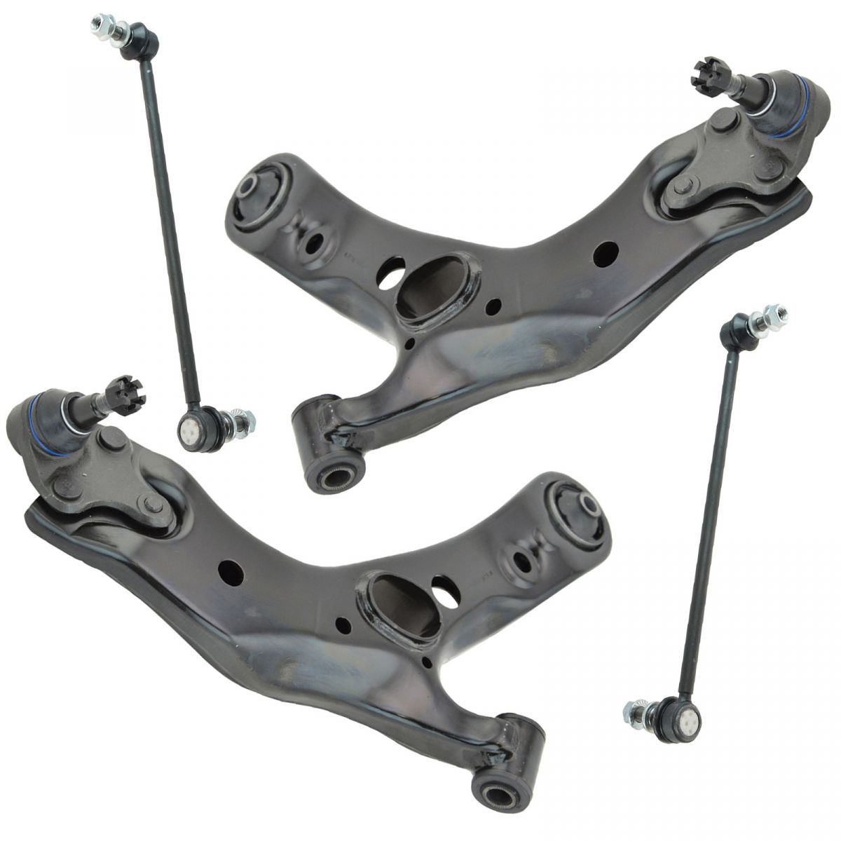 4 Piece Suspension Kit Front Lower Control Arms w/ Ball Joints Sway Bar