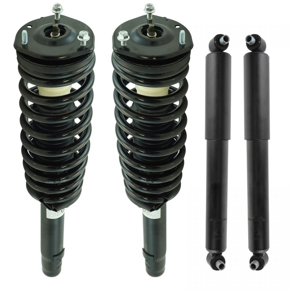 Front Rear Quick Complete Loaded Strut Spring Assembly Shock Kit Set 4pc New