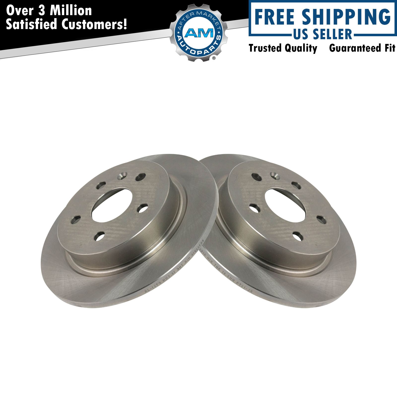 Rear Disc Brake Rotor LH RH Kit Pair Set of 2 for Buick Chevy