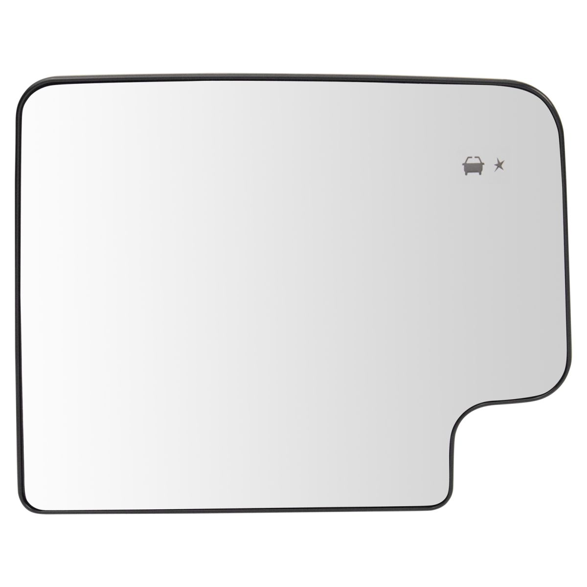 Passenger Side Upper Mirror Glass Fits 2020-2021 Silverado 2500 3500 Sierra