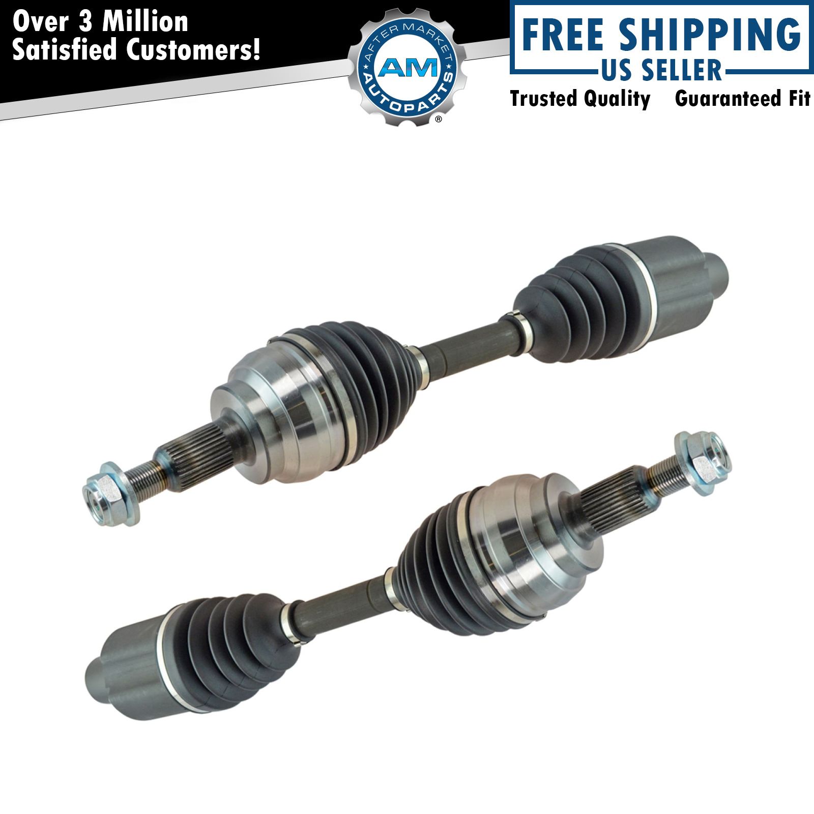 Front CV Axle Shaft Joint LH RH Kit Pair Set of 2 for Dodge Ram 1500