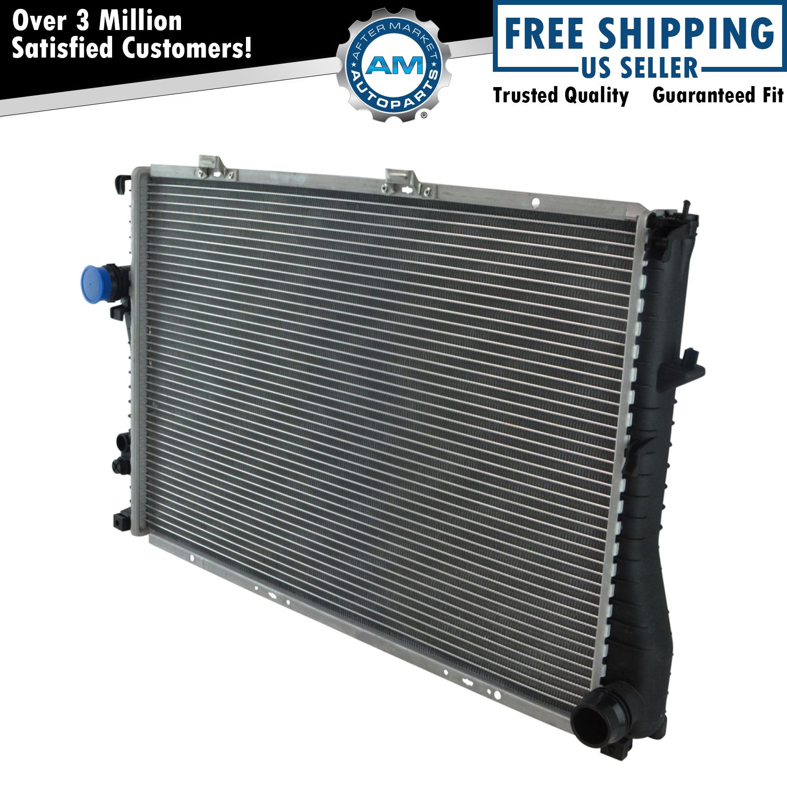 Radiator Assembly Aluminum Core Direct Fit for BMW 540i 545i Z8 740il New