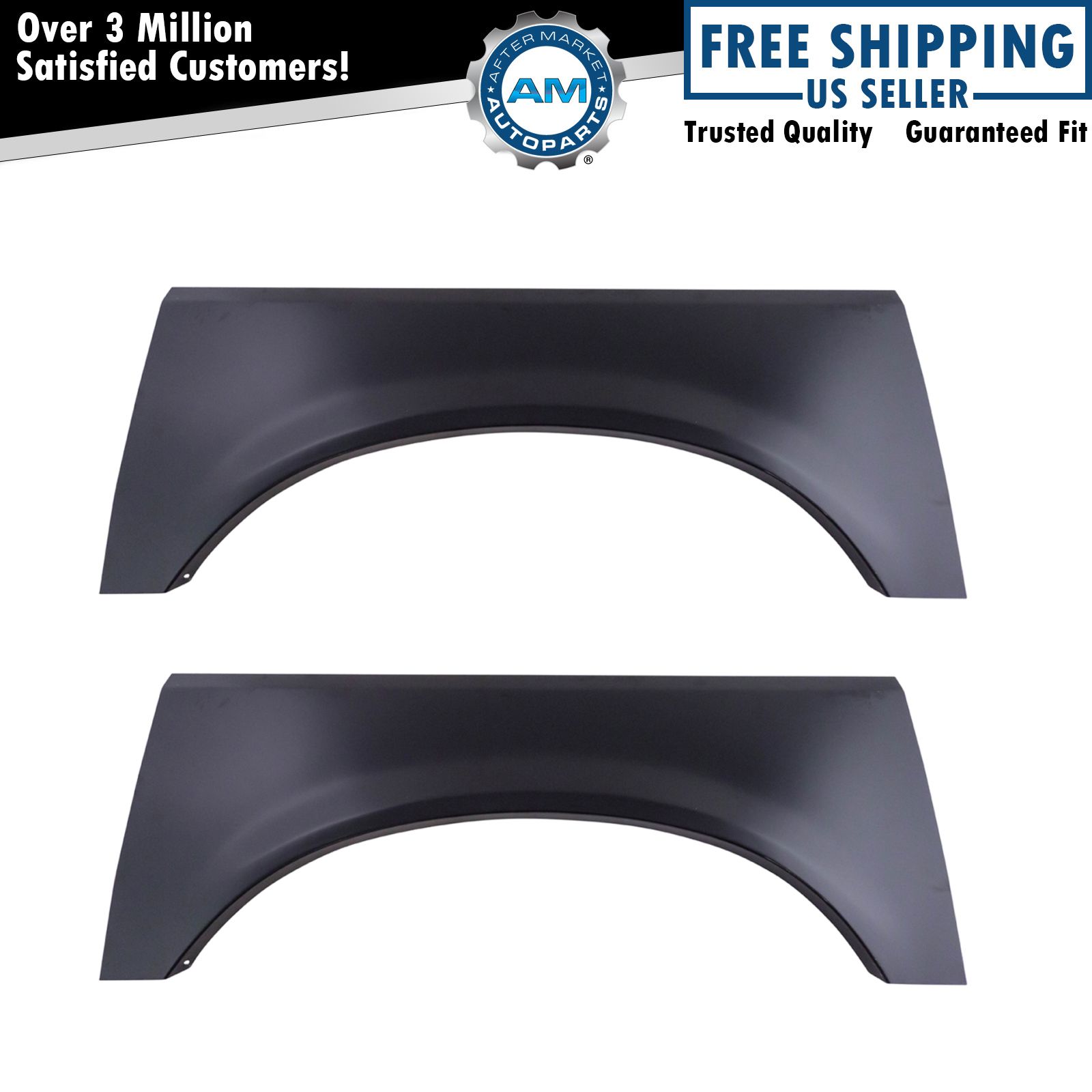 Rear Quarter Panel Patch Pair for Ford Bronco Pickup Truck F150 F250