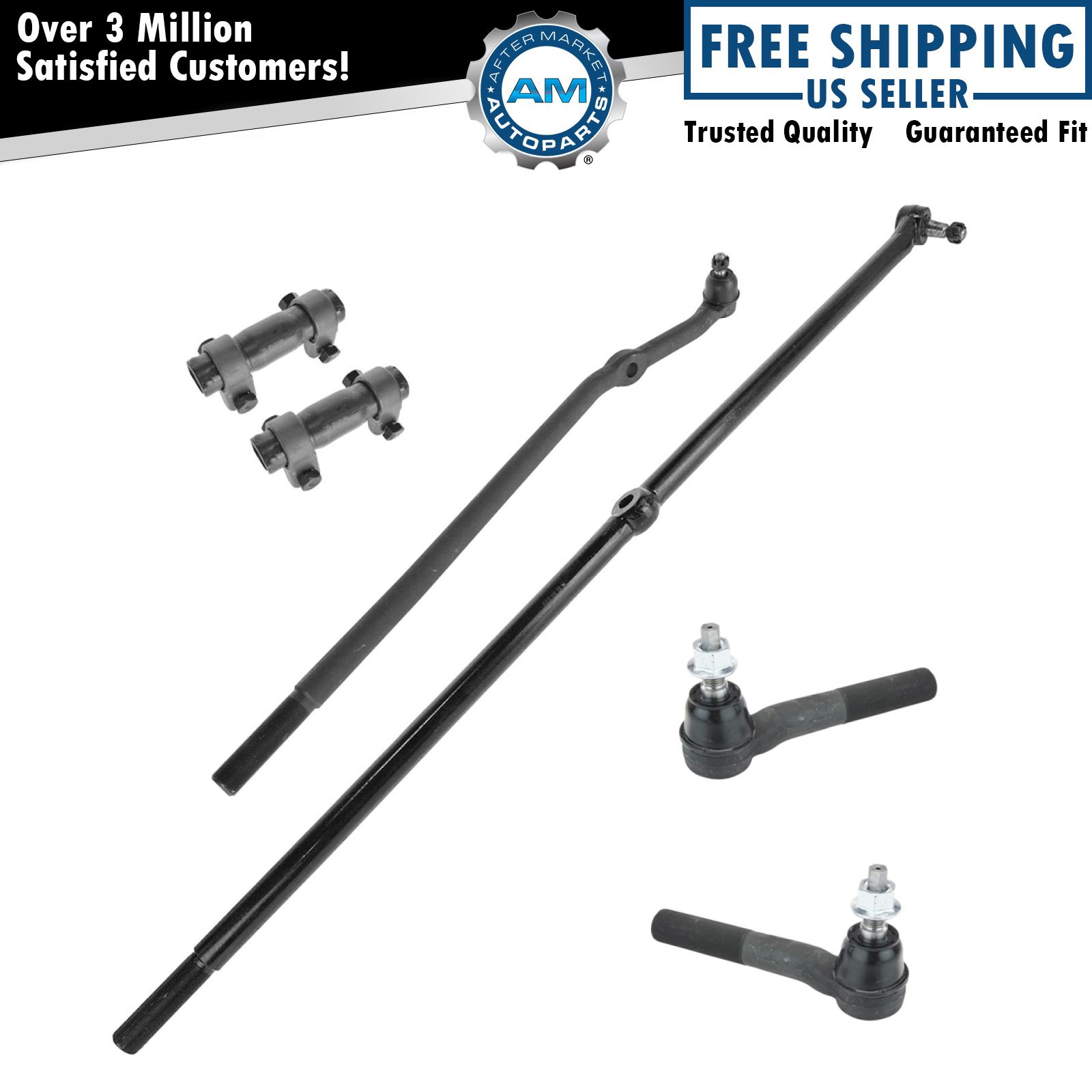 Tie Rod End Drag Link Adjusting Sleeve LH RH Kit for Ram 1500 2500 3500
