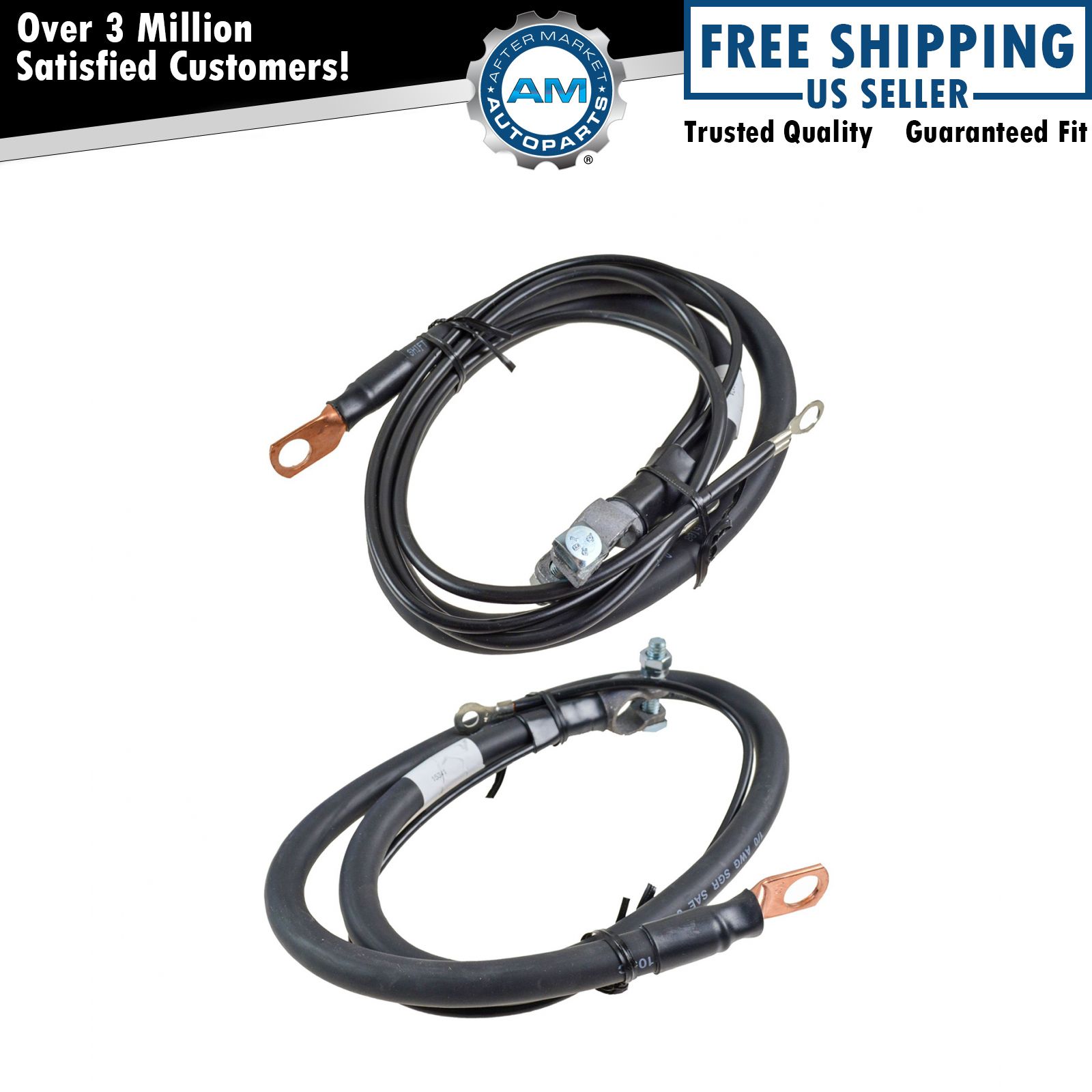Negative Terminal Battery Cable Ground LH RH Pair for Ram Diesel Pickup Truck