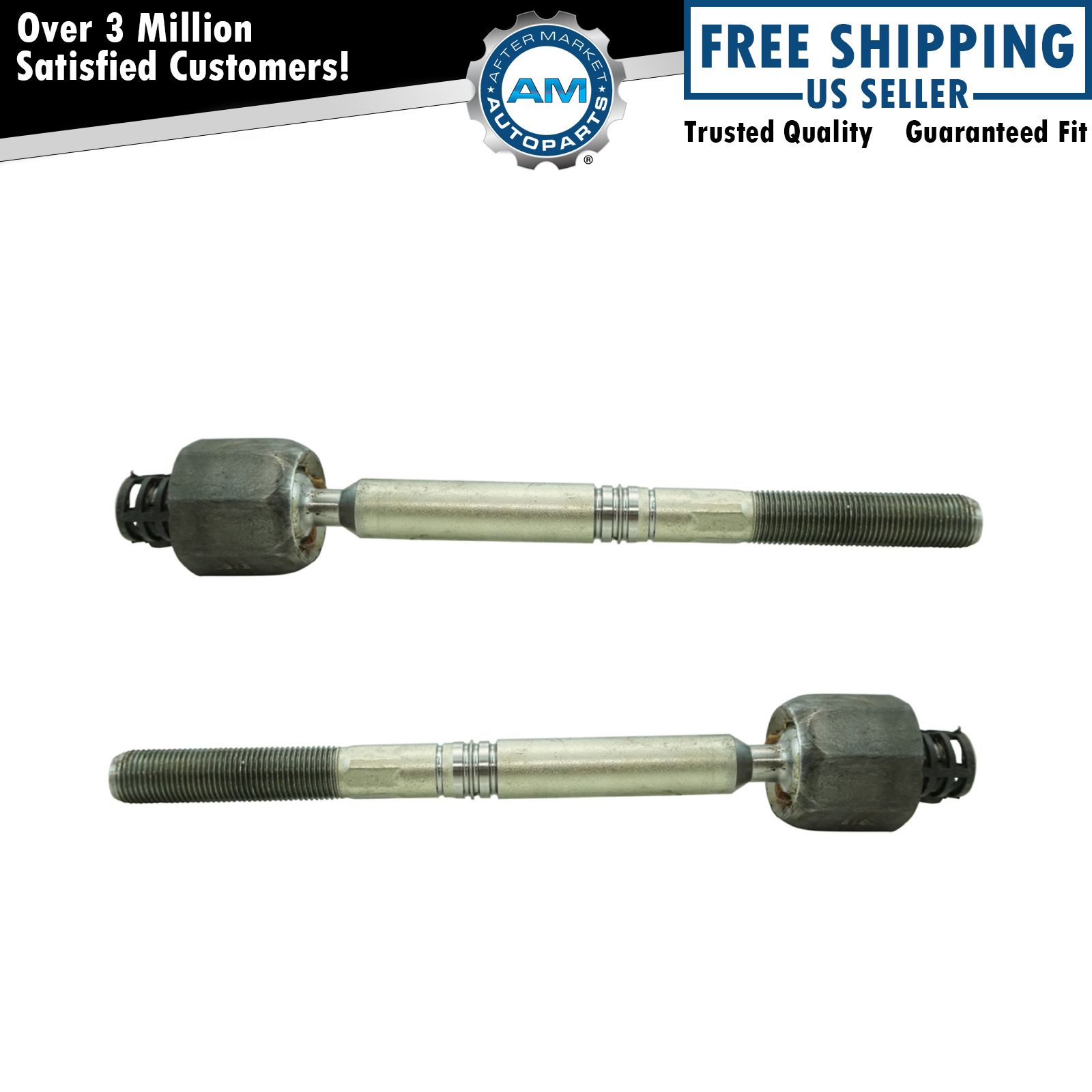 Front Inner Tie Rod End Assembly Pair LH Driver & RH Passenger Sides for Audi