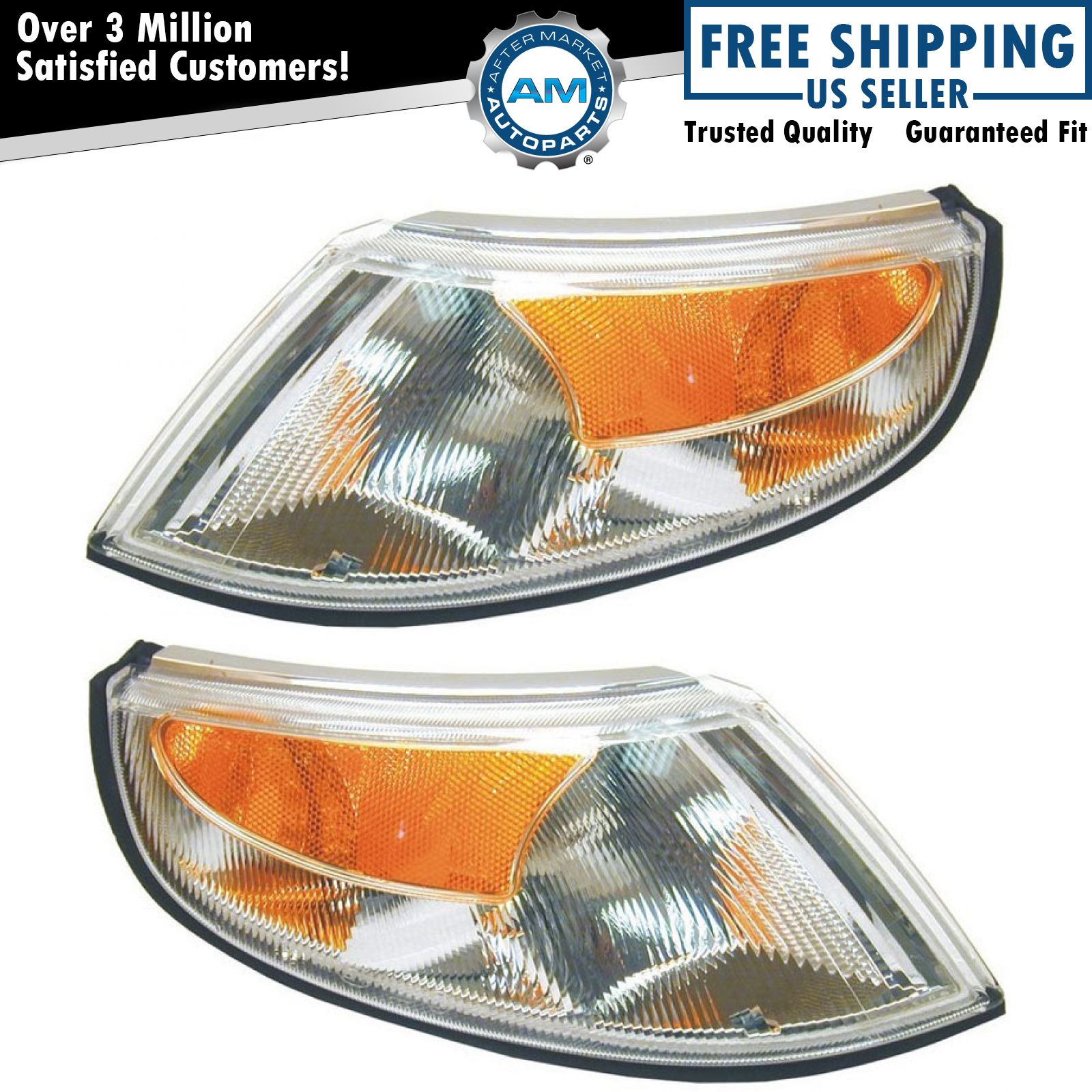 Side Marker Signal Blinker Corner Parking Light Lamp Pair Set For 98-00 Sportage