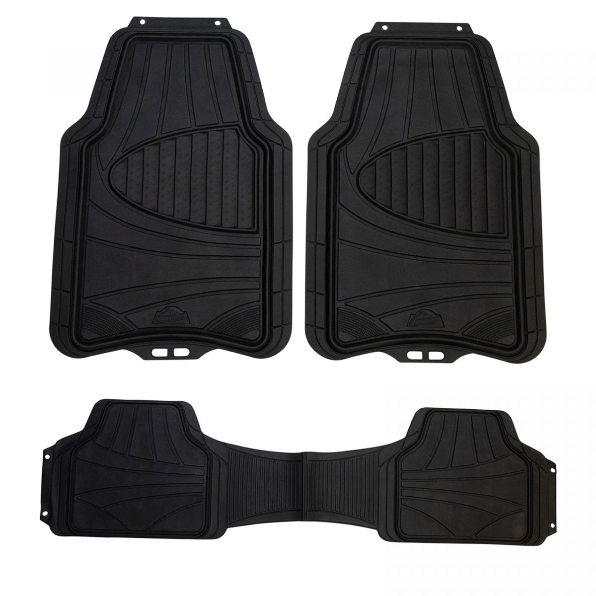 Armor All Trim Cut to Fit Black Rubber All Season Floor Mat Set of 3 New eBay