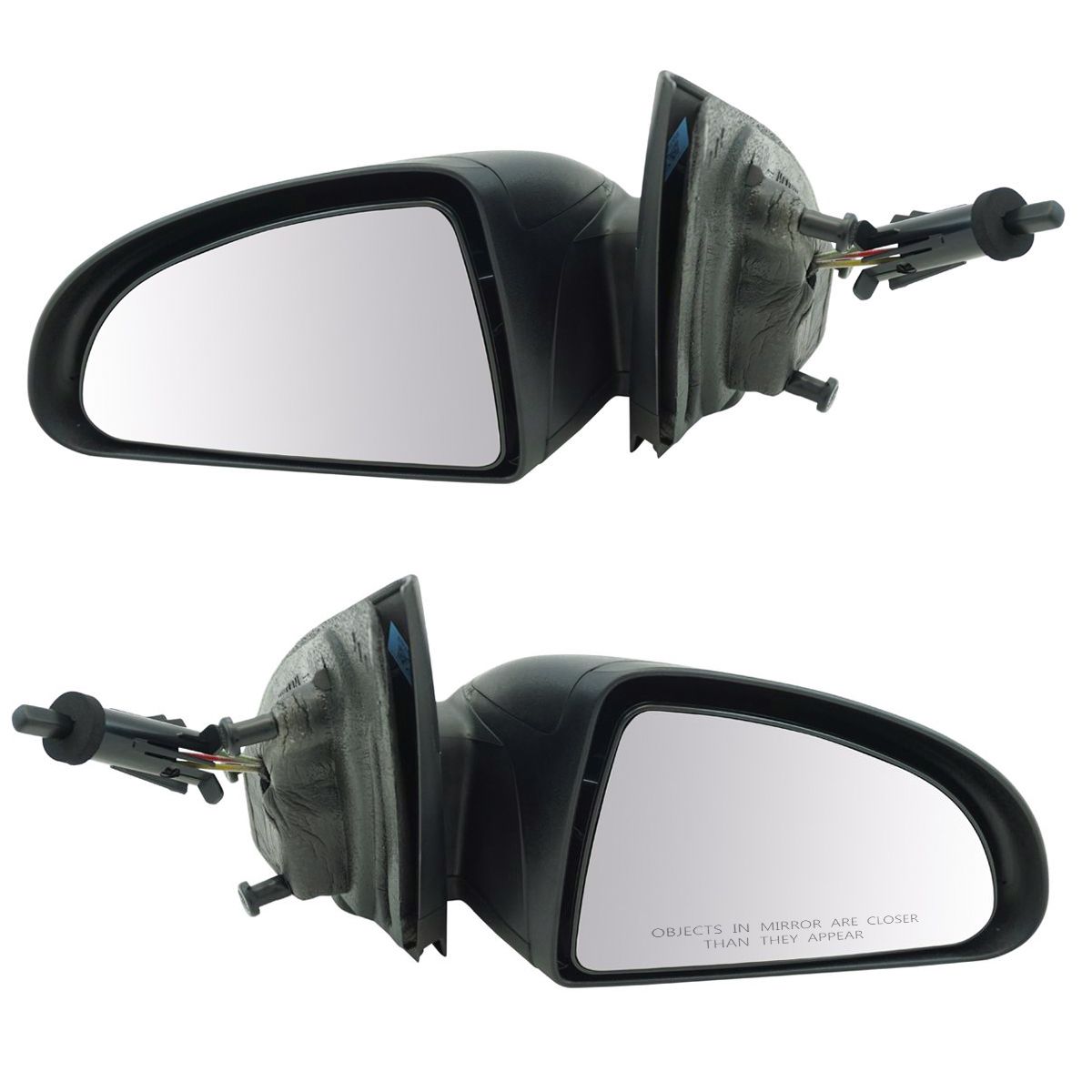 Manual Remote Side View Mirror Pair Set of 2 for Chevy Cobalt G5 2 Door  Coupe