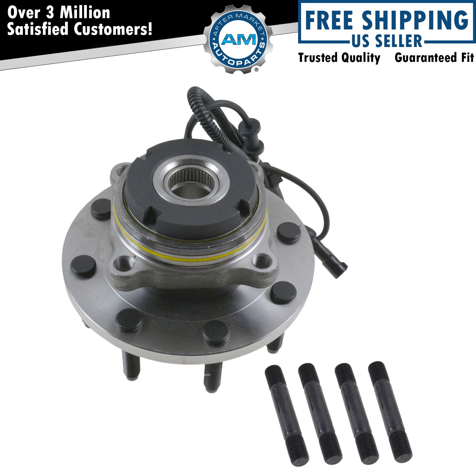 Front Wheel Bearing Hub Assembly Fits Ford F250 F350 Excursion 4x4 4WD w/ ABS