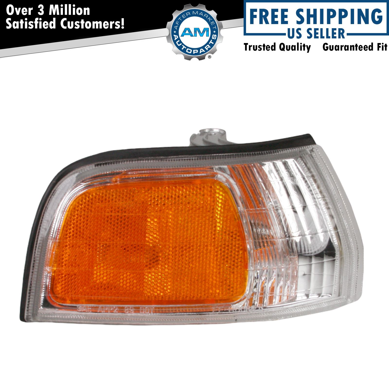 Side Marker Parking Turn Signal Corner Lights Pair Set for 92-93 Honda Accord