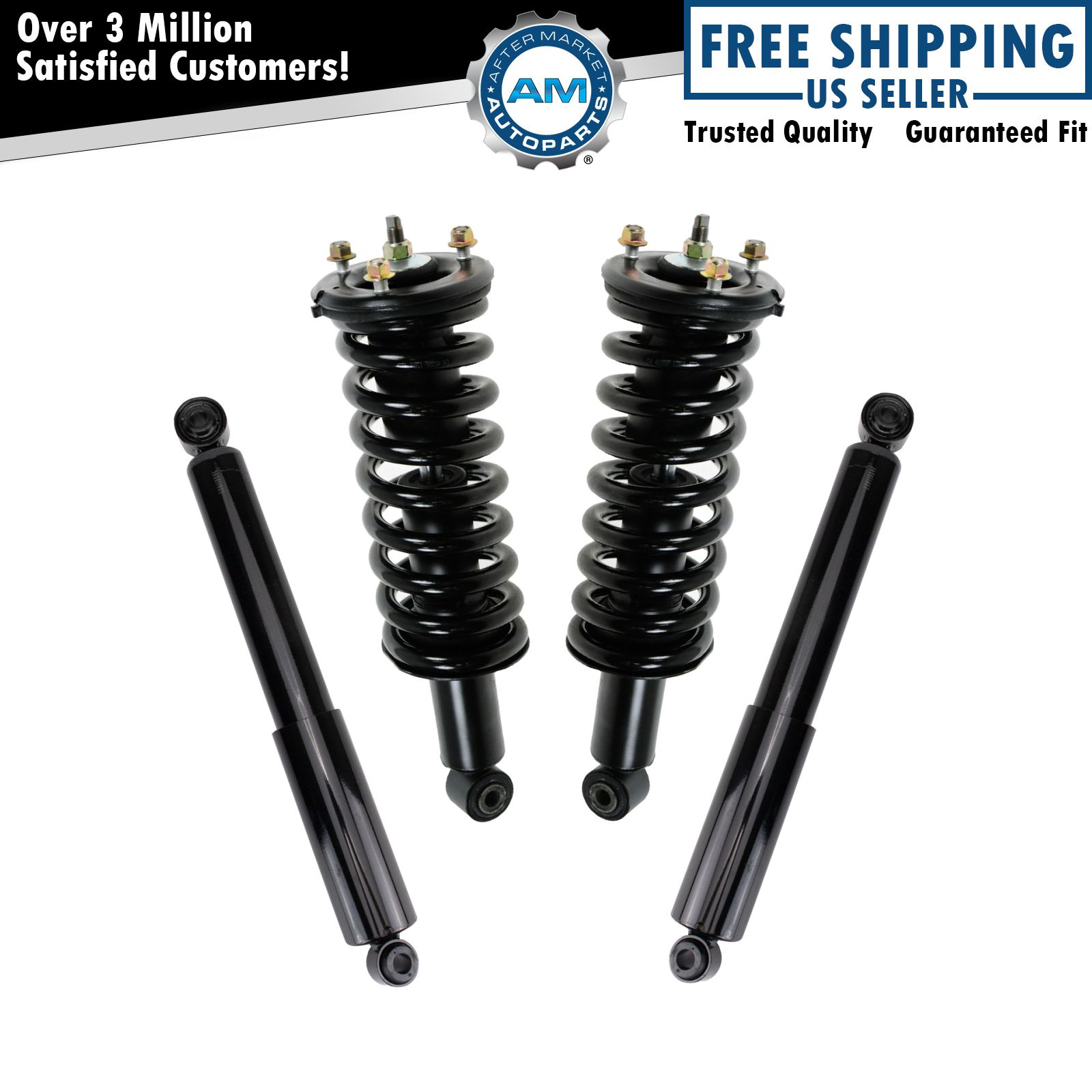 <b>4 Piece Complete Strut Assembly & Shock Absorber Kit</b>
