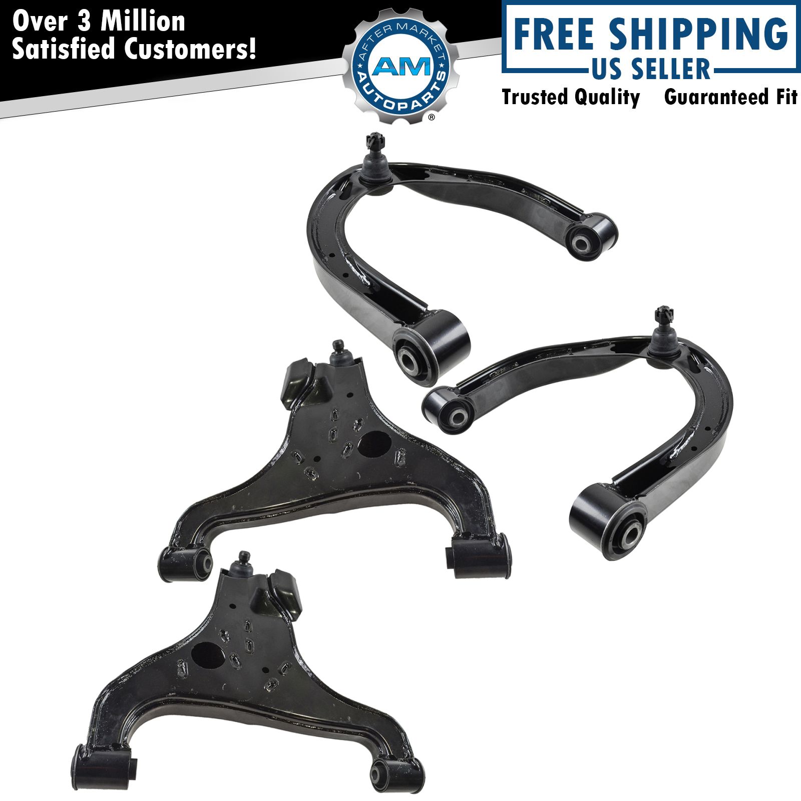 Control Arms Front Upper & Lower Kit Set of 4 for Pathfinder Armada Titan QX56