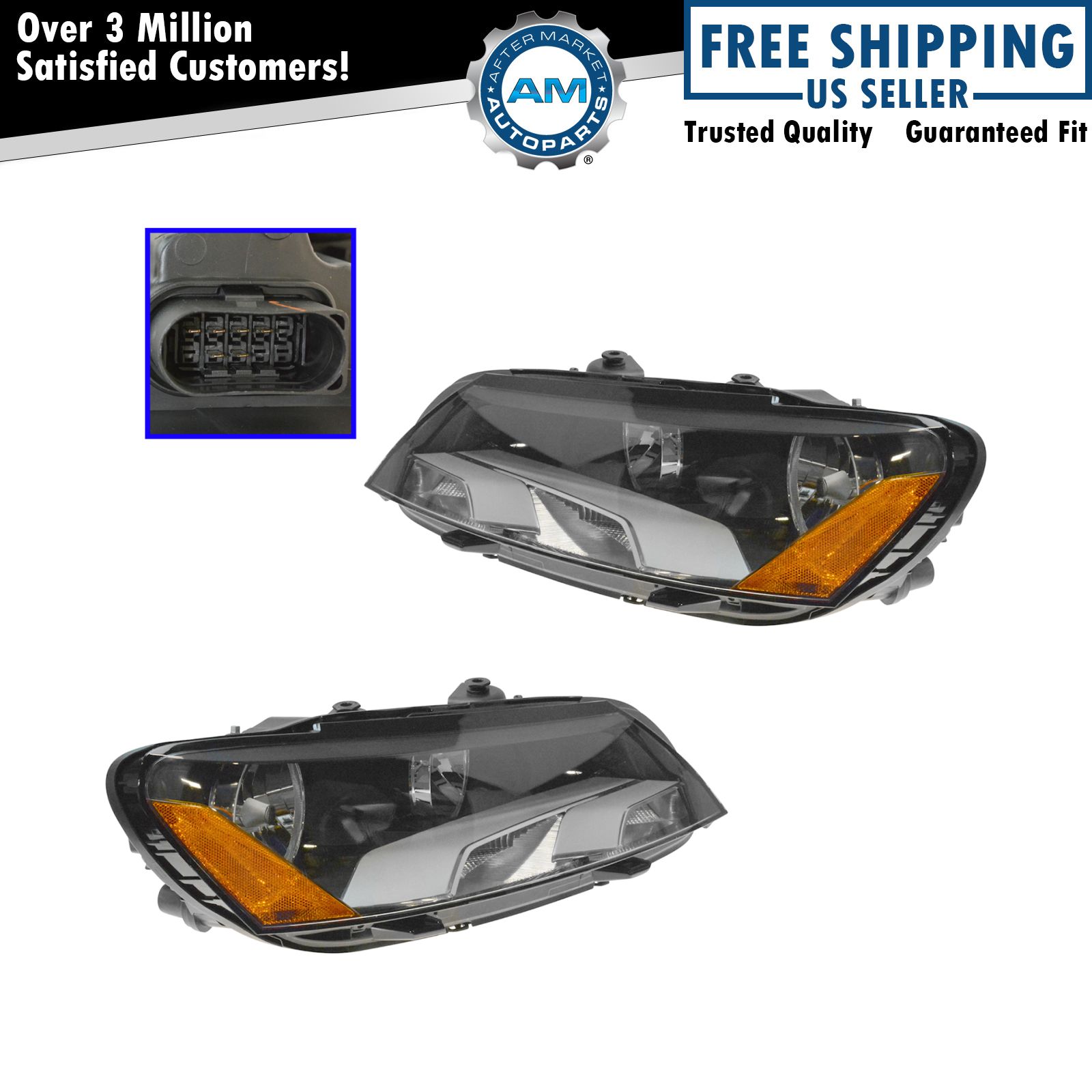 Headlight Lamp Left-and-Right GM2503182, GM2502182 