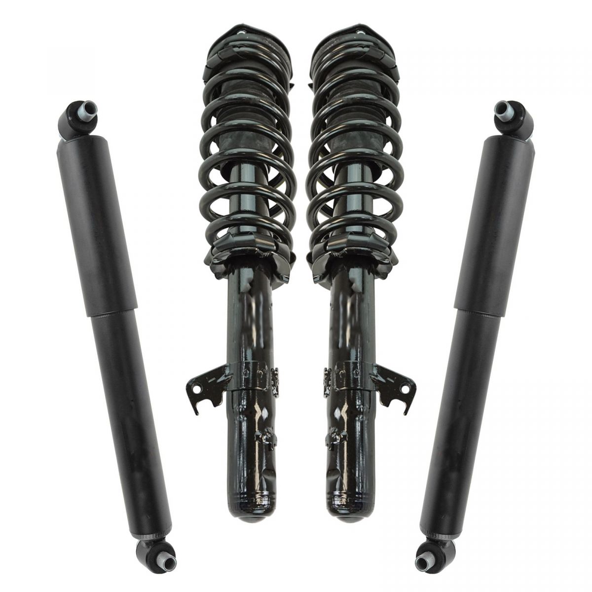 Shock Strut Loaded Spring Assemblies Front Rear Kit Set of 4 for Fusion