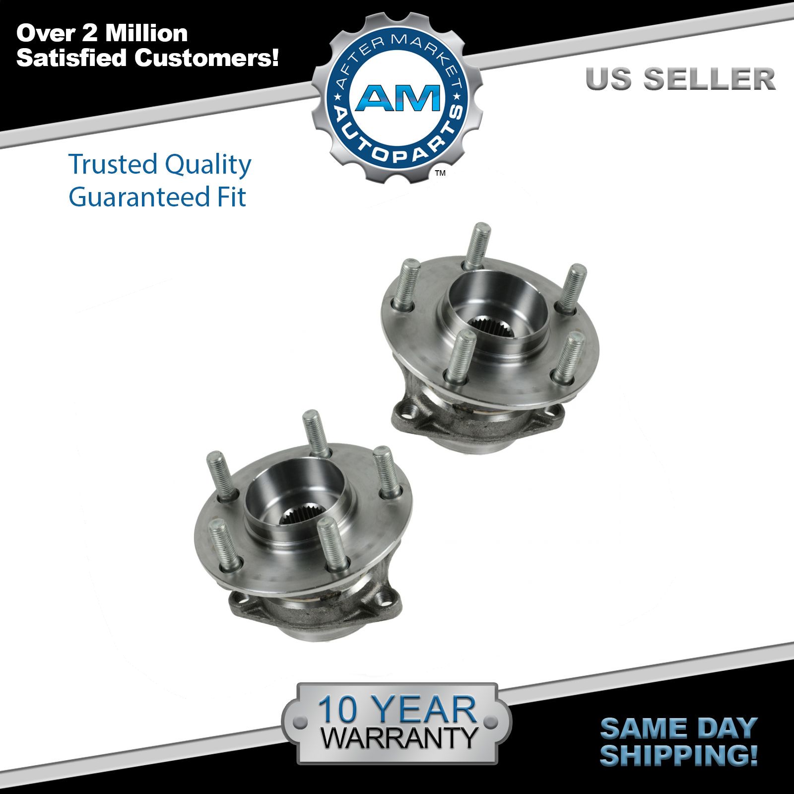 Rear Wheel Bearing Hub Assembly Pair Left & Right For Mazda CX7 AWD