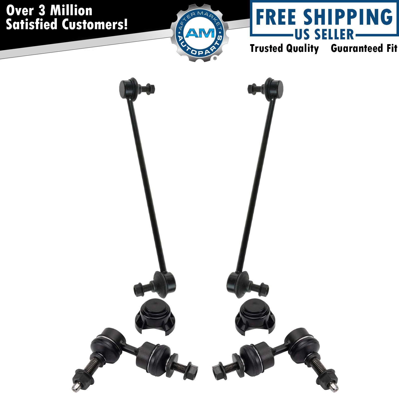 Front Rear Stabilizer Sway Bar End Link Kit Set 4pc for Focus C-Max