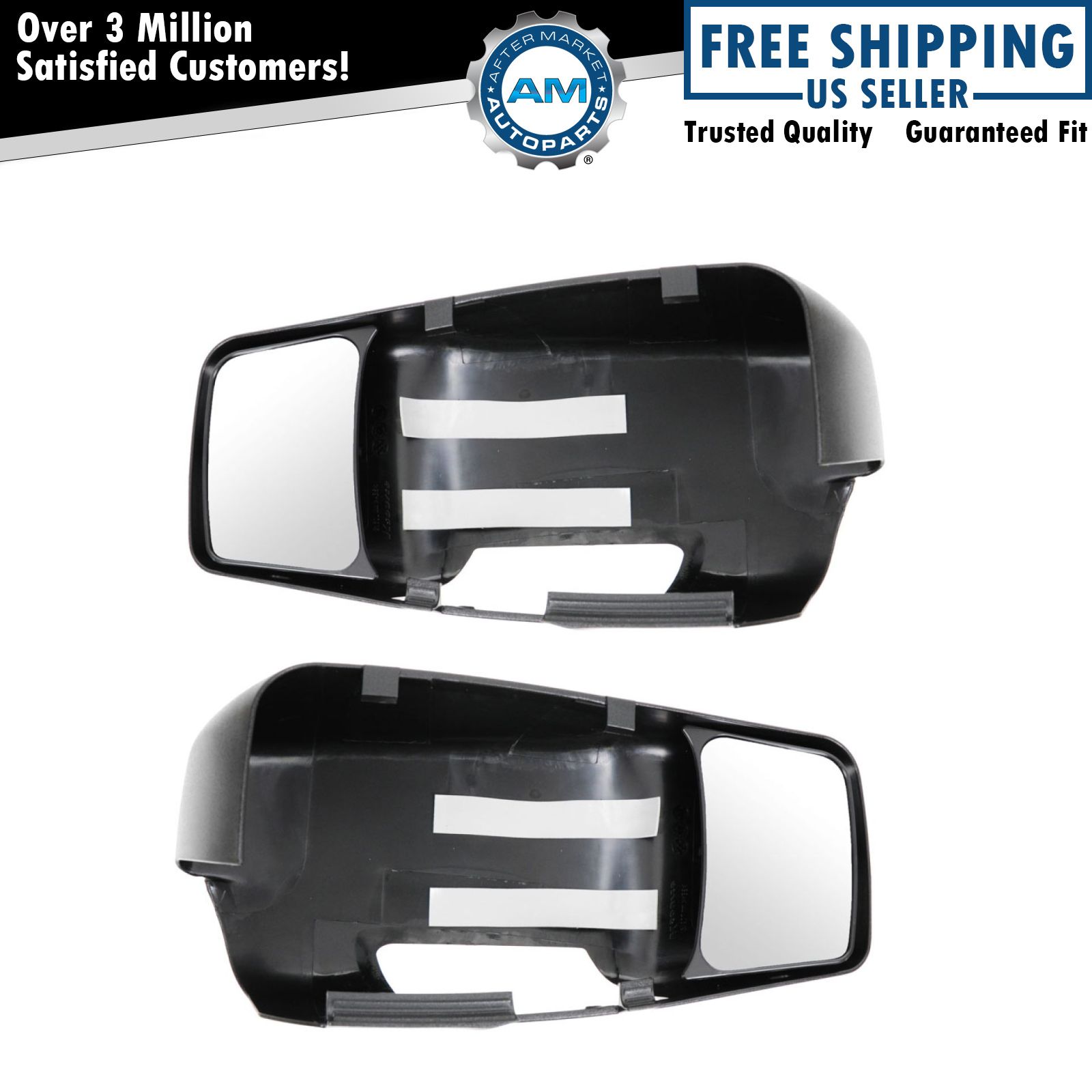 Clip On Mirror Extension Left & Right Pair Set of 2 for Dodge Ram 1500 2500 3500