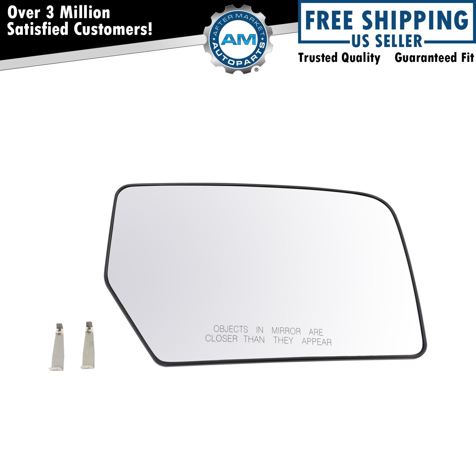 Mirror Glass with Backing Plate Passenger Side Right RH for Ford Expedition New