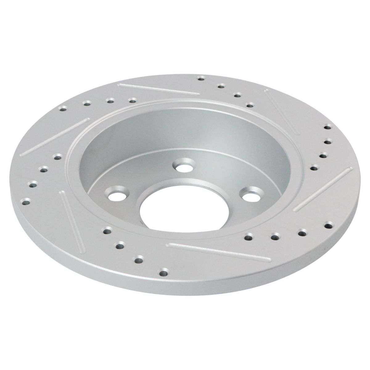 Performance Drilled Slotted Front & Rear Zinc Coated Brake Rotor Kit eBay