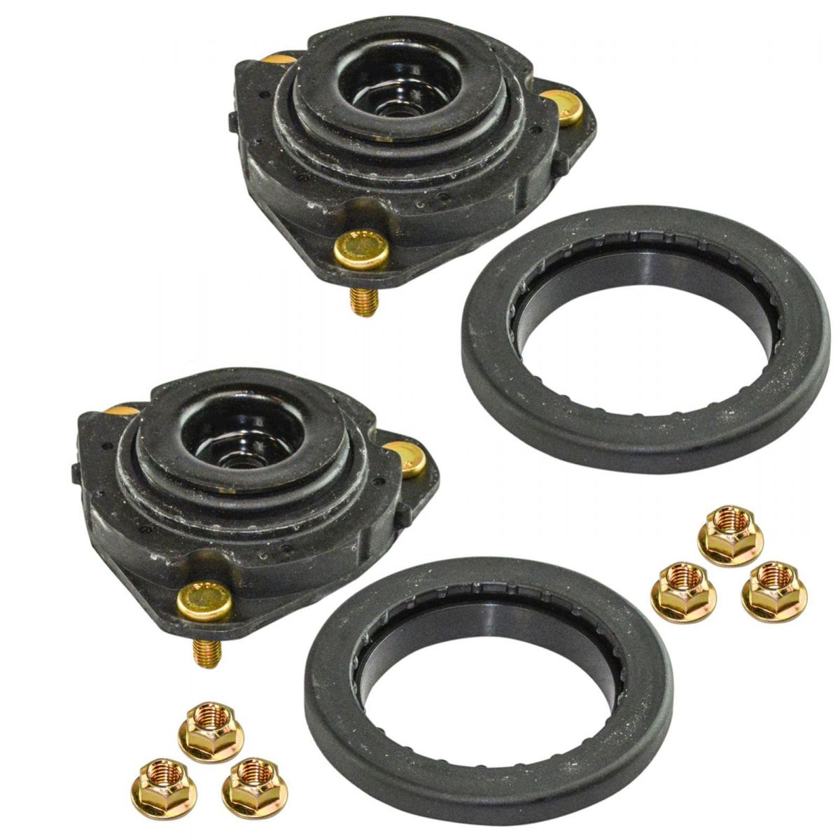 Front Suspension Strut Mount Bearing Kit Set Driver Passenger Pair 2pc