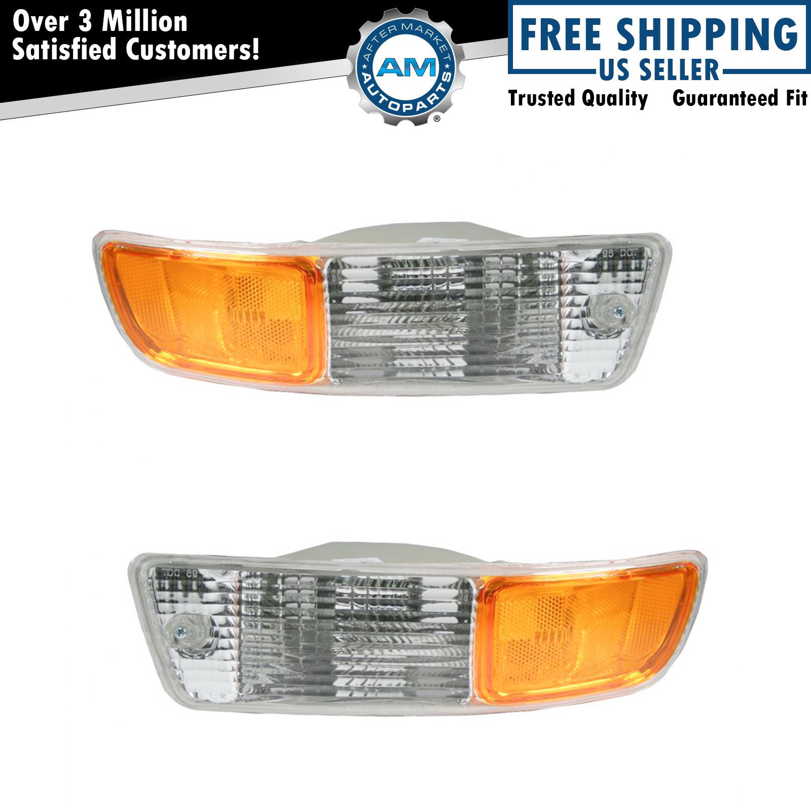 Side Marker Signal Blinker Corner Parking Light Lamp Pair Set For 98-00 Sportage