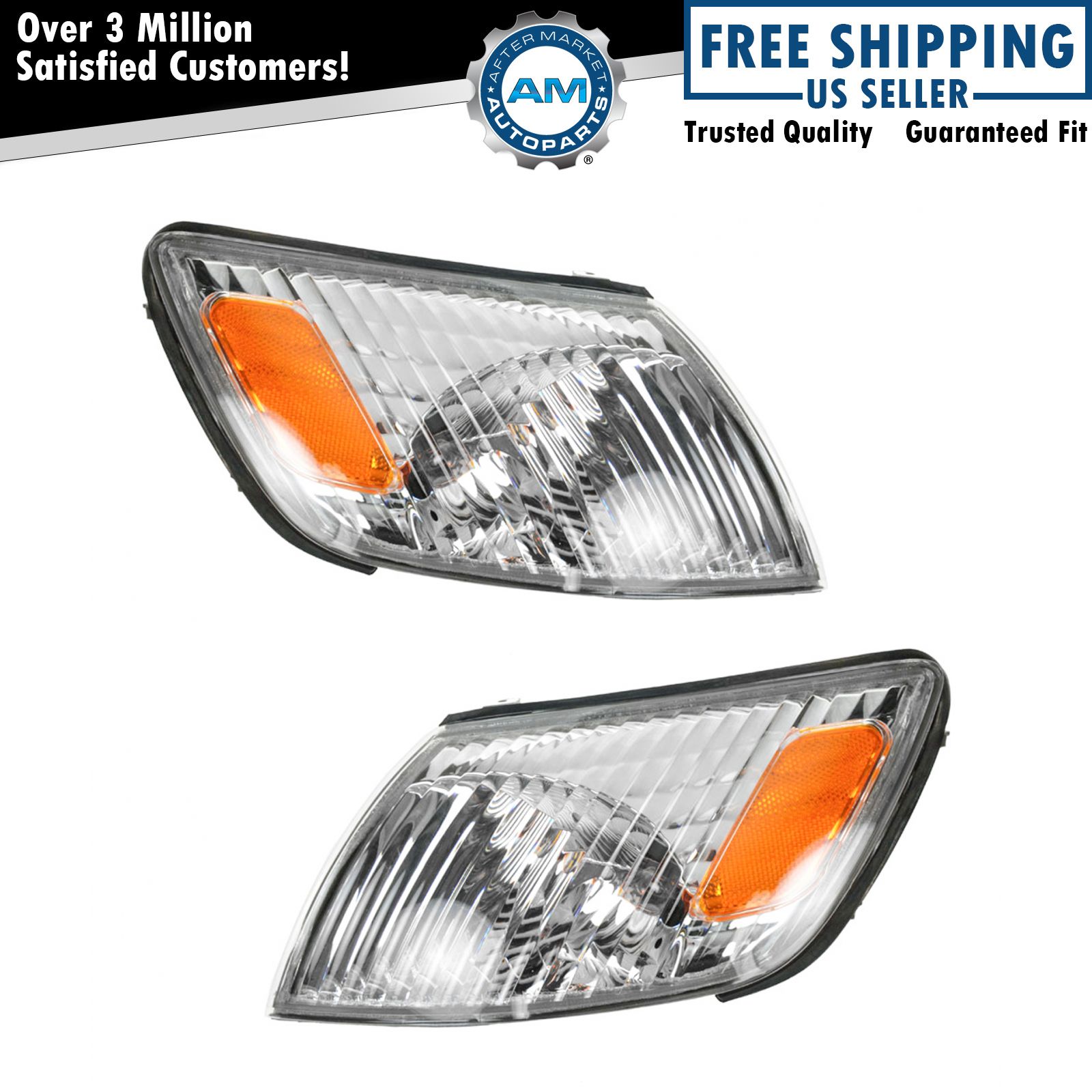 Front Parking Turn Signal Directional Light Lamp Pair Set for 09-12 Traverse