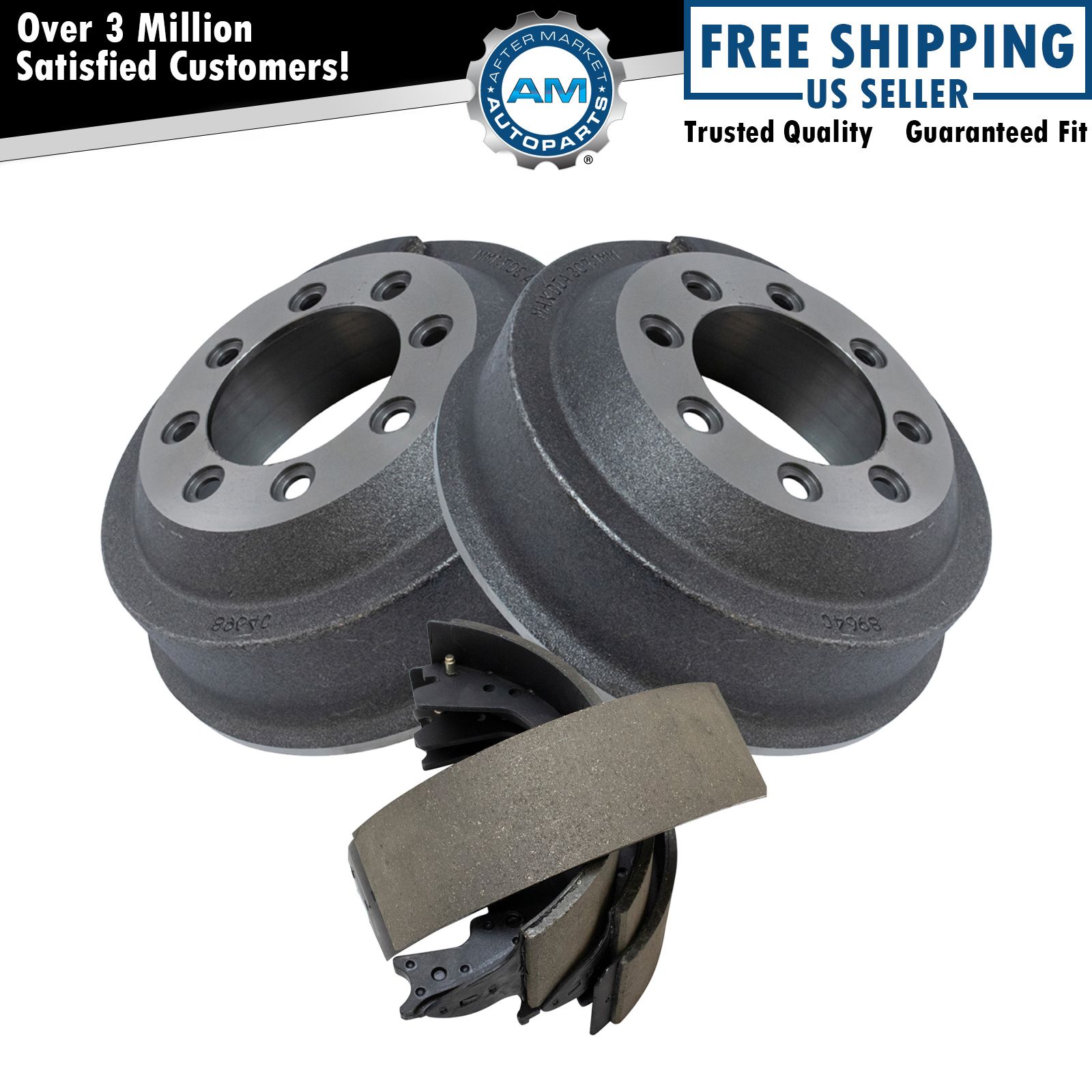 Brake Drum & Shoe Rear LH Left RH Right Kit for Ford E250 E350 F250 F350