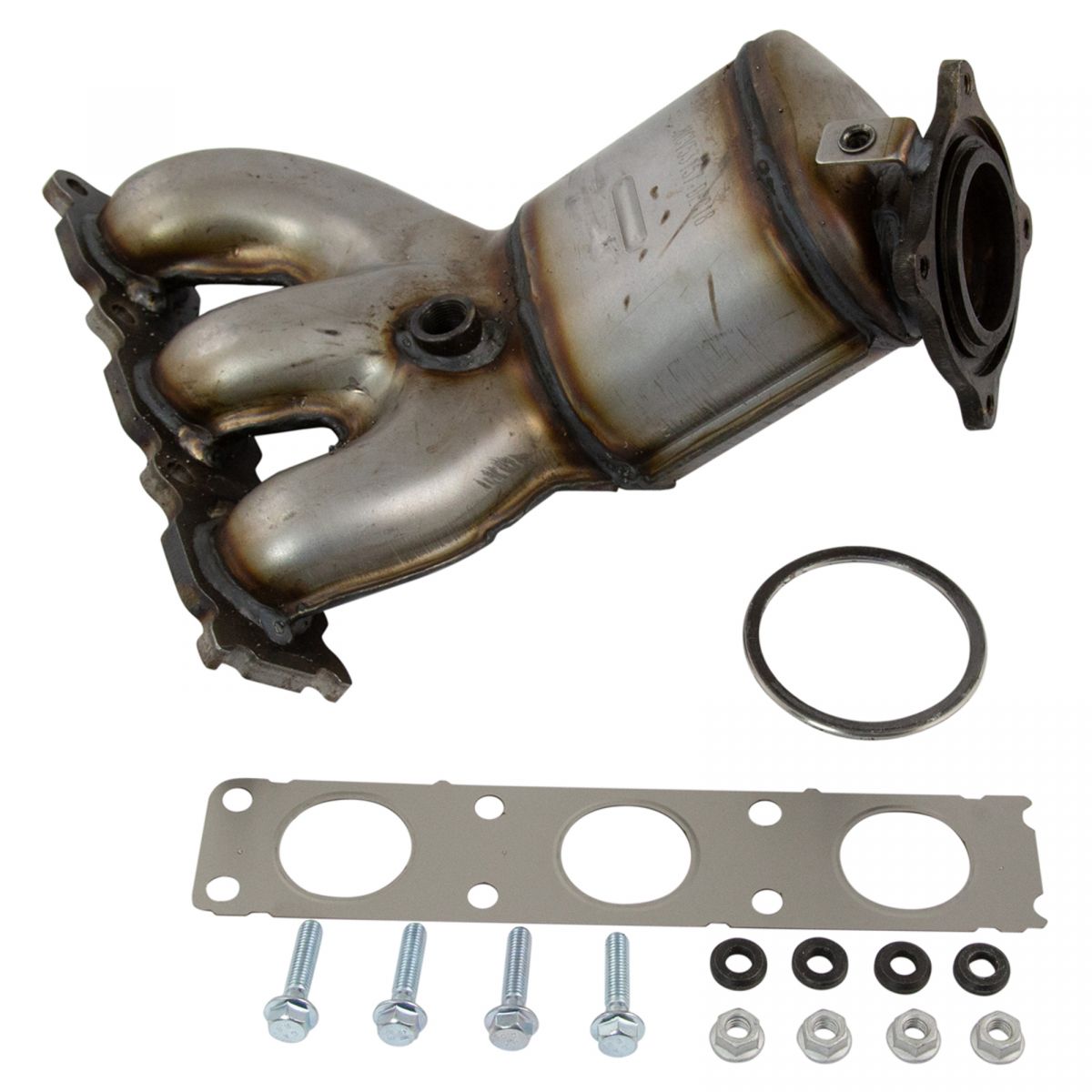 Exhaust Manifold Catalytic Converter Assembly w/ Gaskets & Hardware LH
