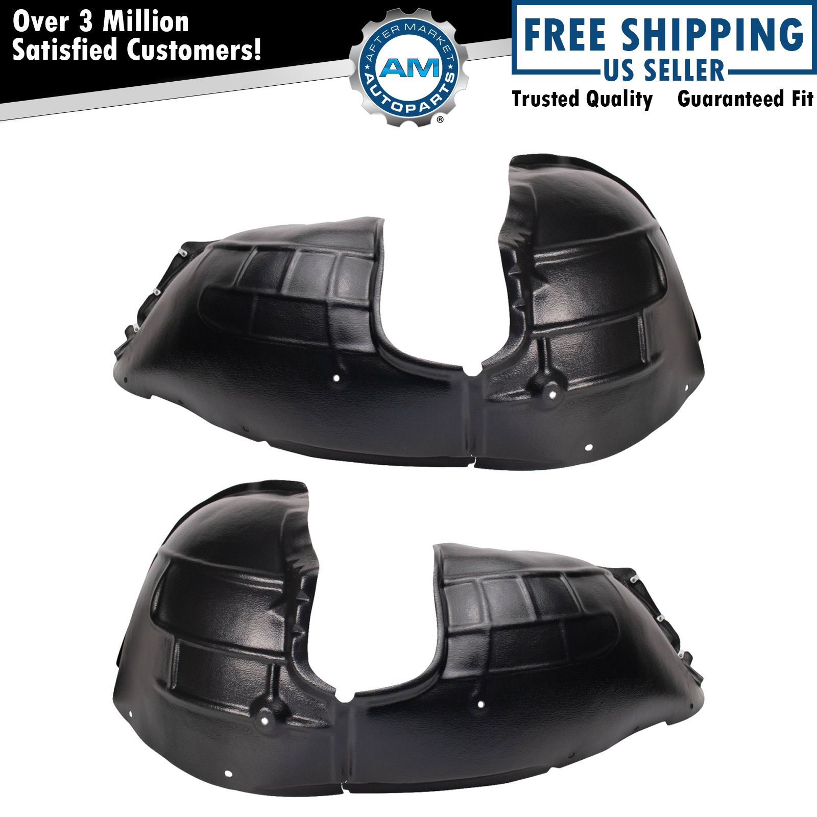 Front Inner Fender Liner Set For 2018-2022 GMC Terrain GM1248282 GM1249282