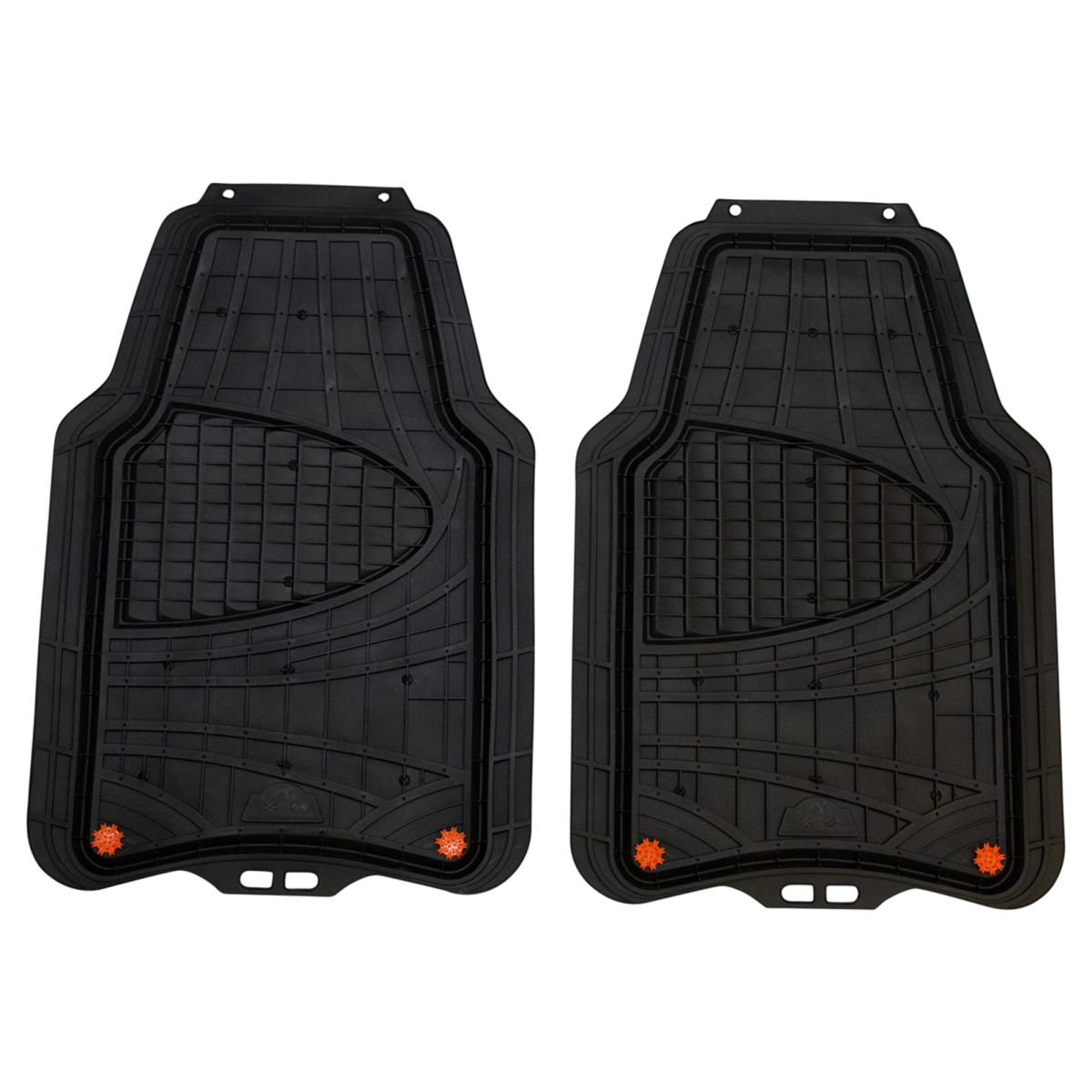 Armor All Trim Cut to Fit Black Rubber All Season Floor Mat Set of 3