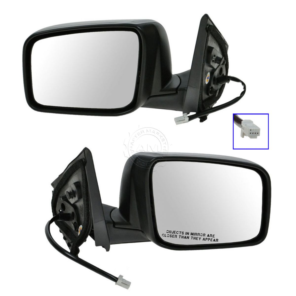 Side View Mirrors Power Heated Folding LH & RH Pair Set for 0815