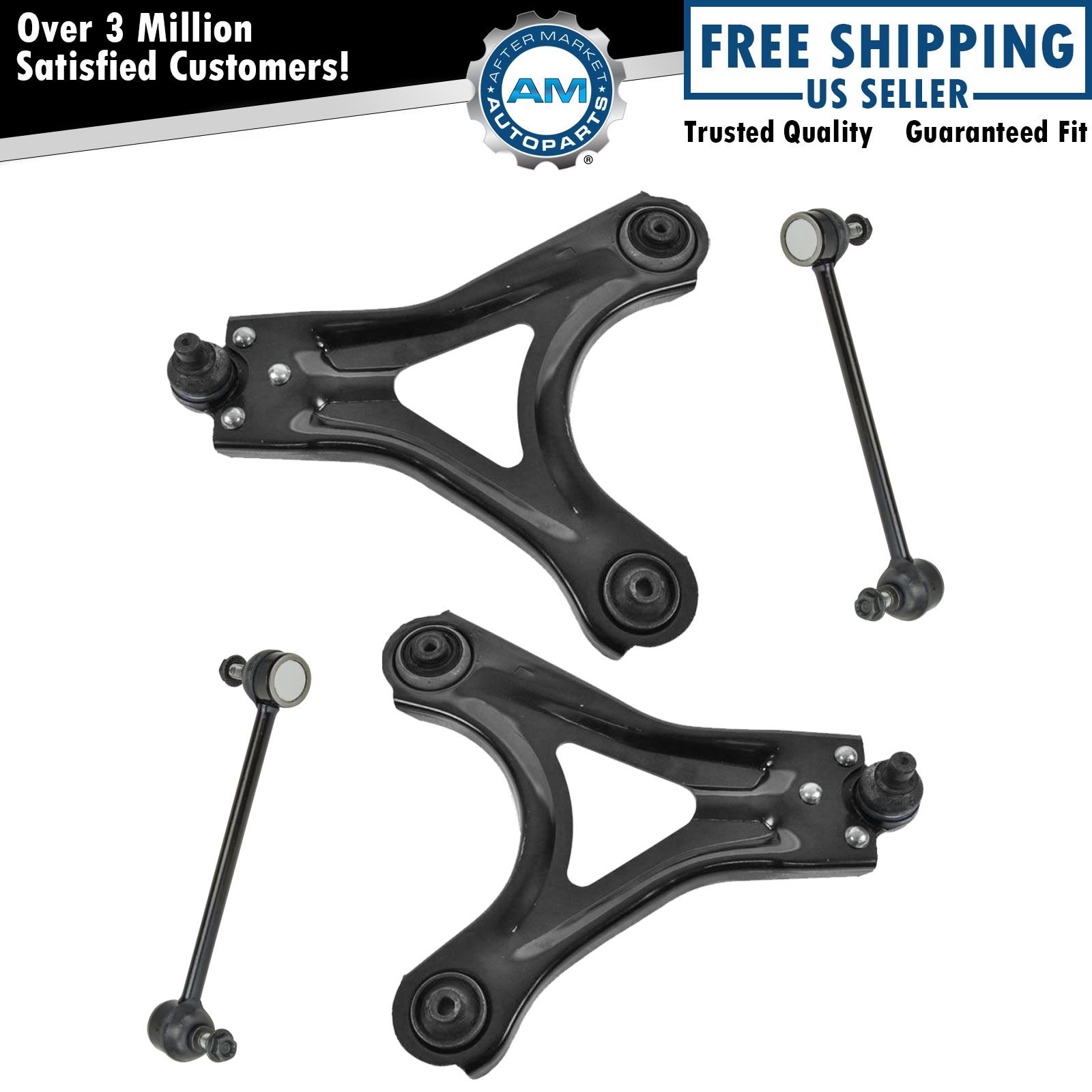 Front Lower Control Arms with Ball Joints & Sway Links for Ford Mercury New
